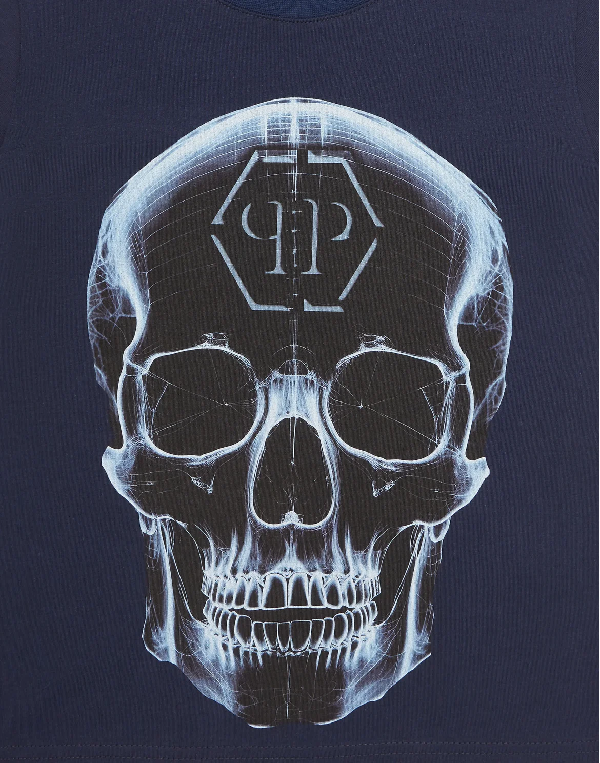 T-shirt Round Neck SS Skull, цвет: Синий