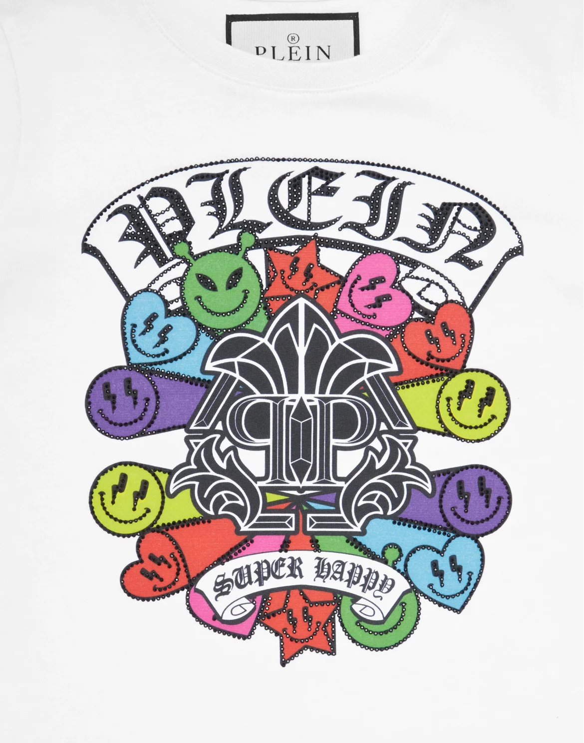T-shirt Round Neck SS Smile, цвет: Белый
