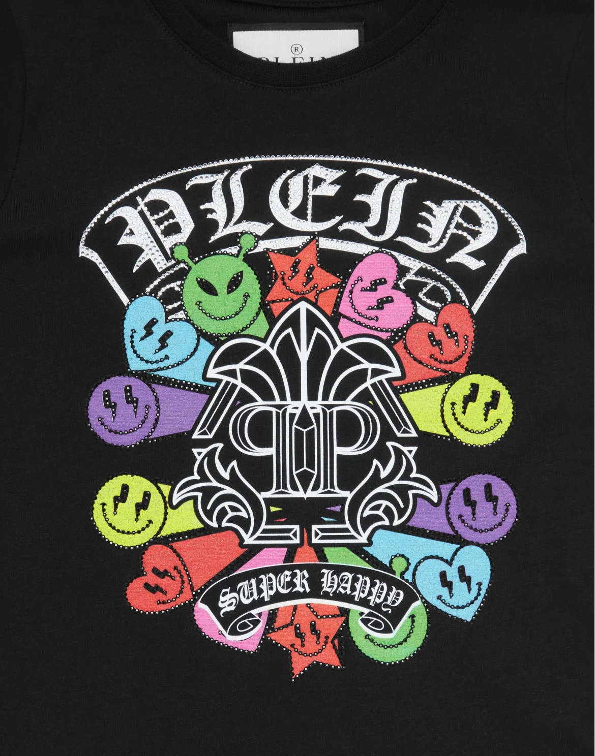 T-shirt Round Neck SS Smile, цвет: Черный
