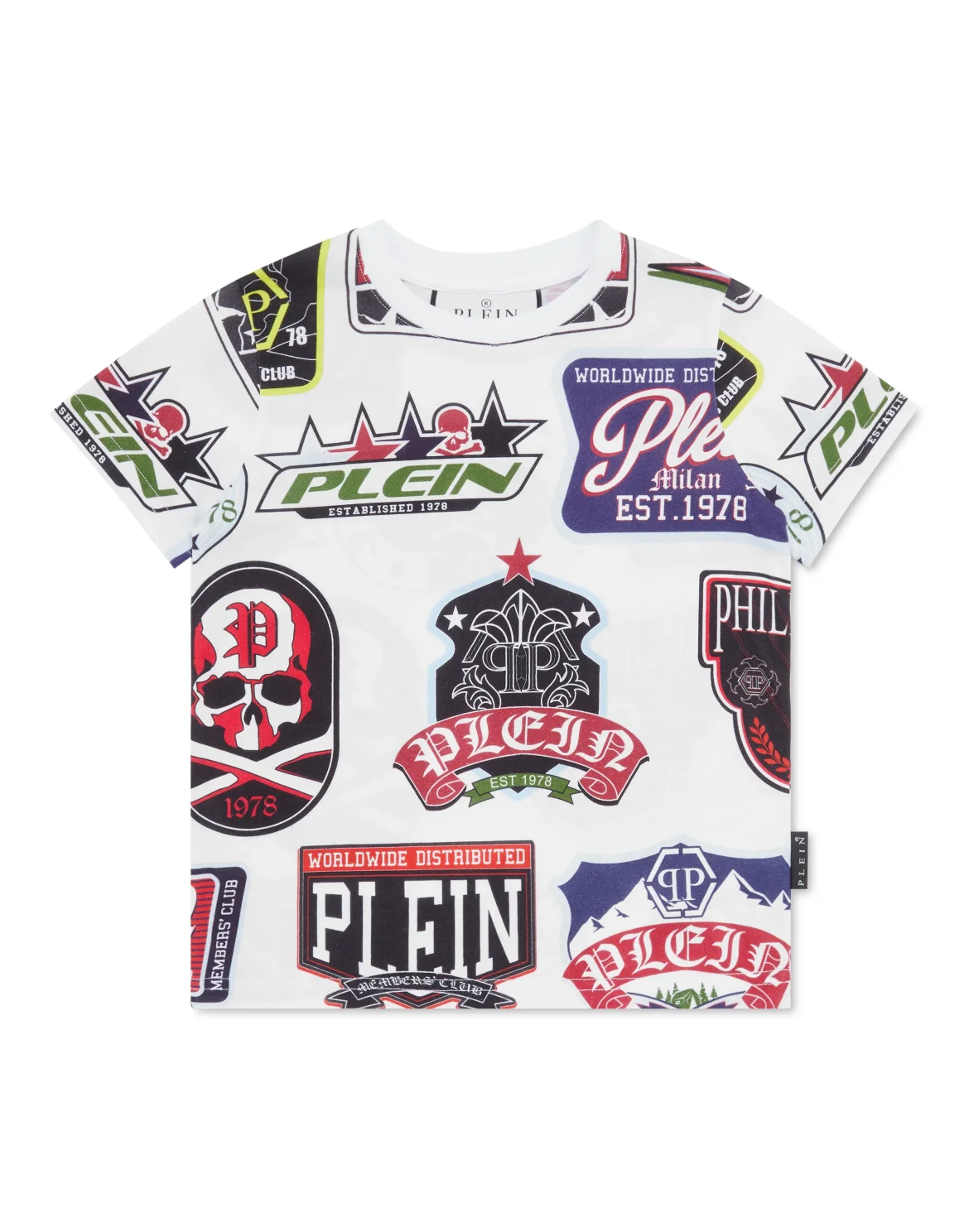 T-shirt Round Neck SS Patches, цвет: Белый