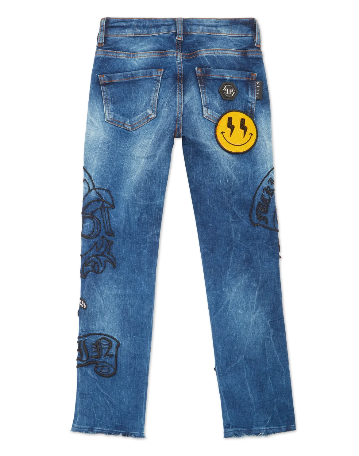 Denim Trousers Loose Fit Smile, цвет: Синий