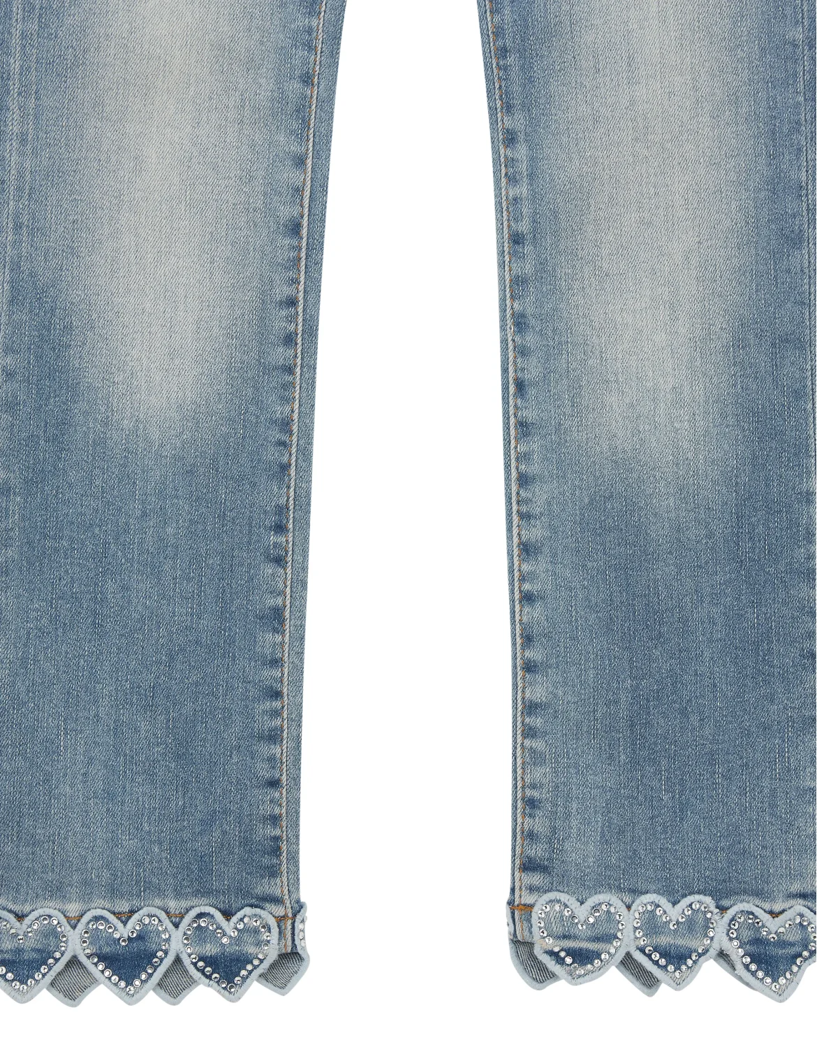 Denim Trousers Loose Fit Heart, цвет: Синий