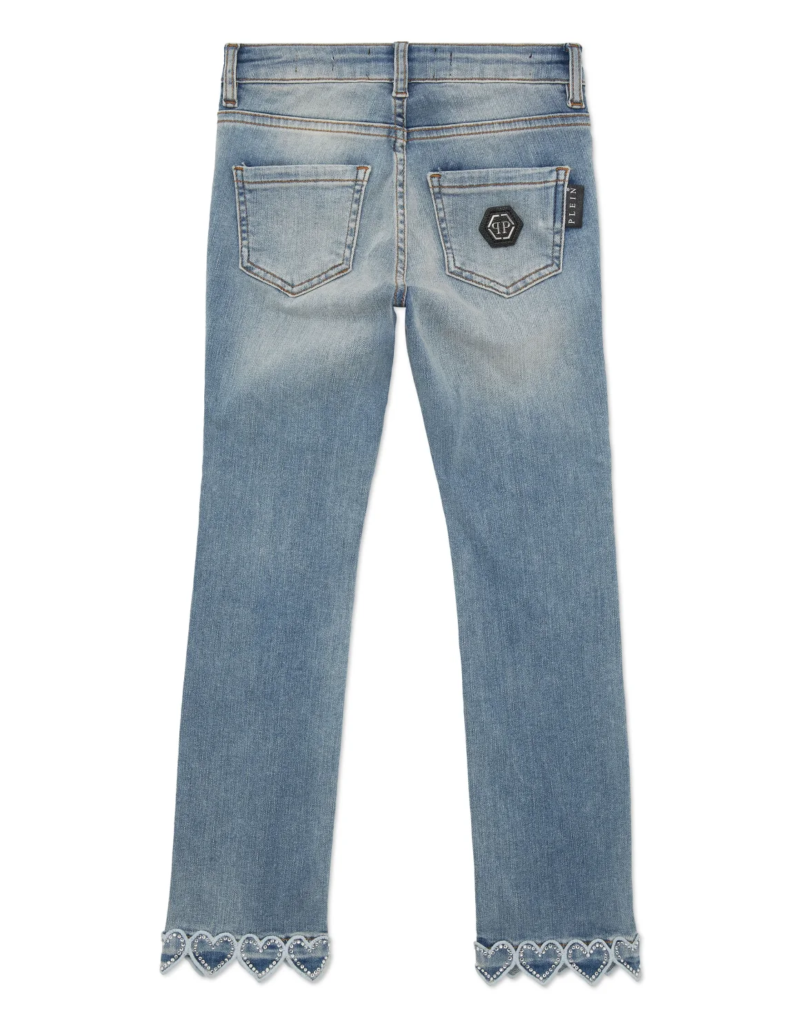 Denim Trousers Loose Fit Heart, цвет: Синий