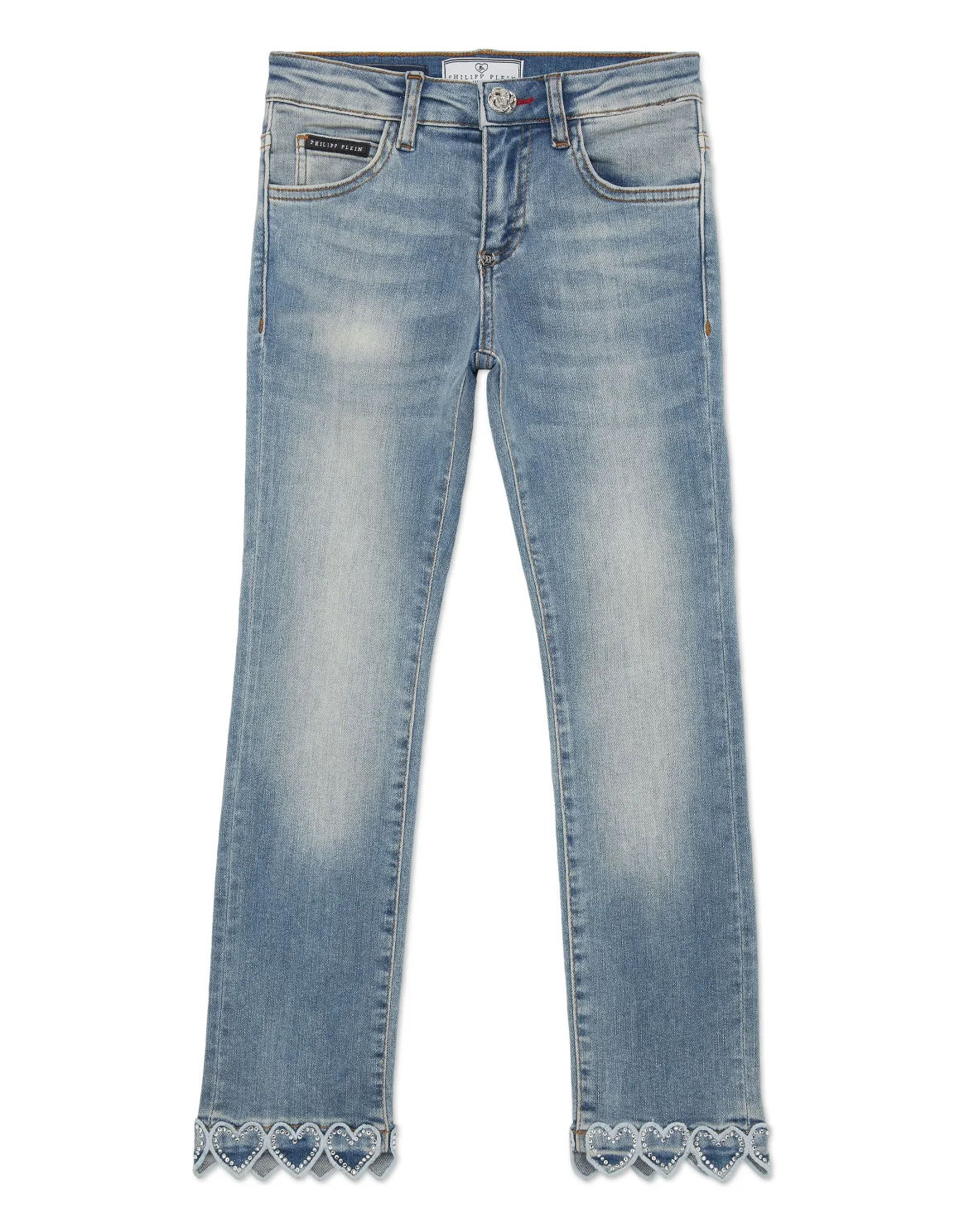 Denim Trousers Loose Fit Heart, цвет: Синий