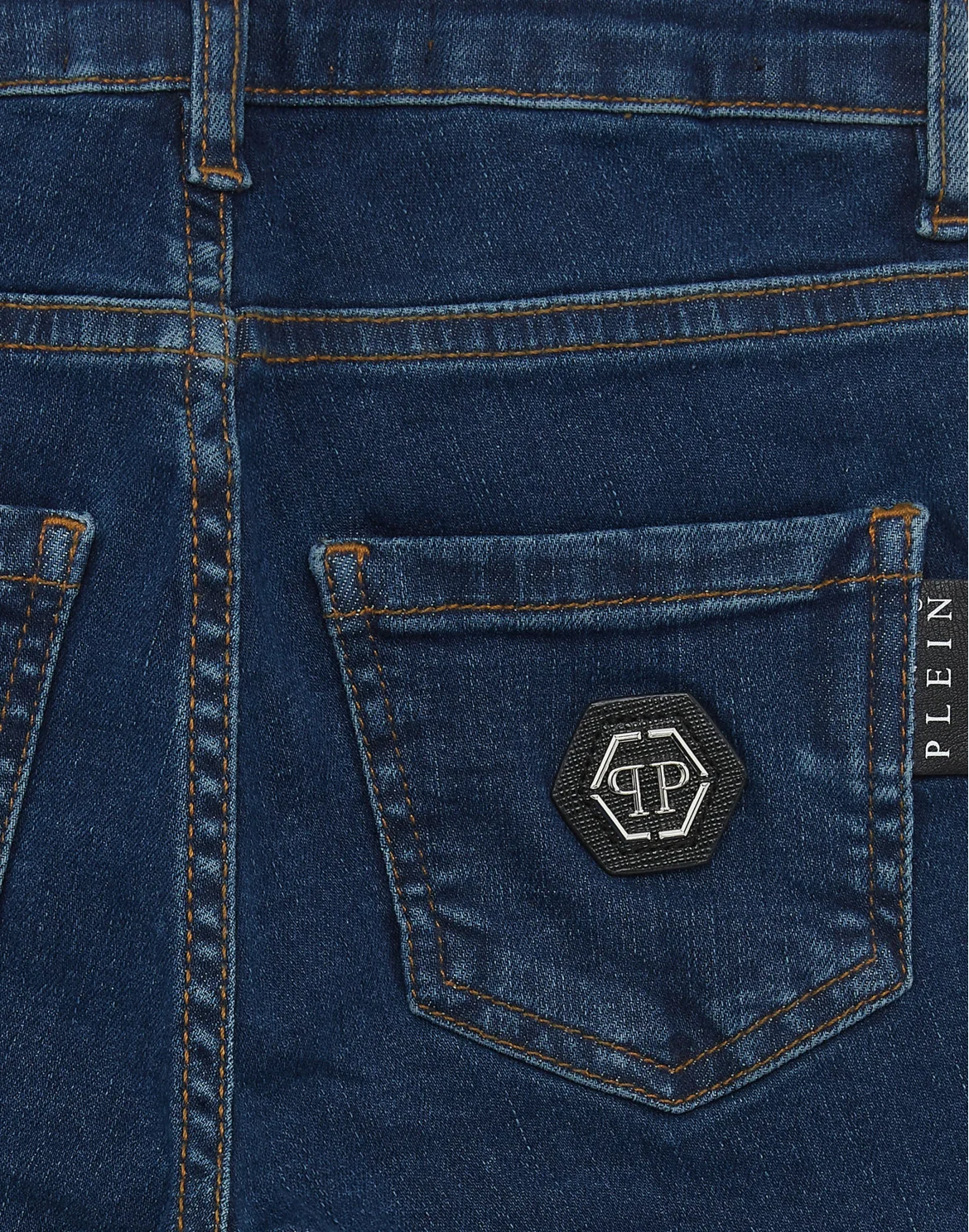 Denim Regular Fit Trousers, цвет: Синий