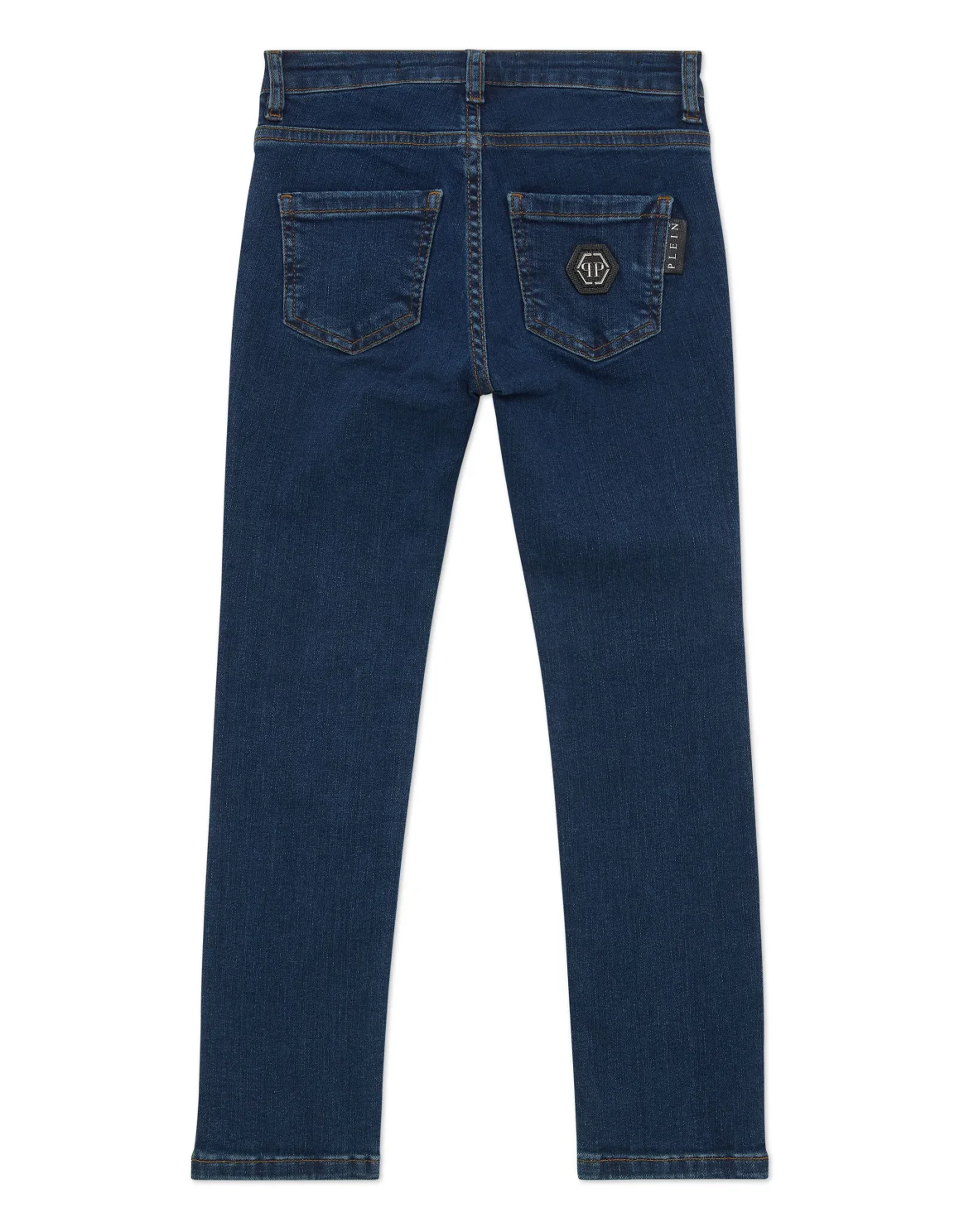 Denim Regular Fit Trousers, цвет: Синий