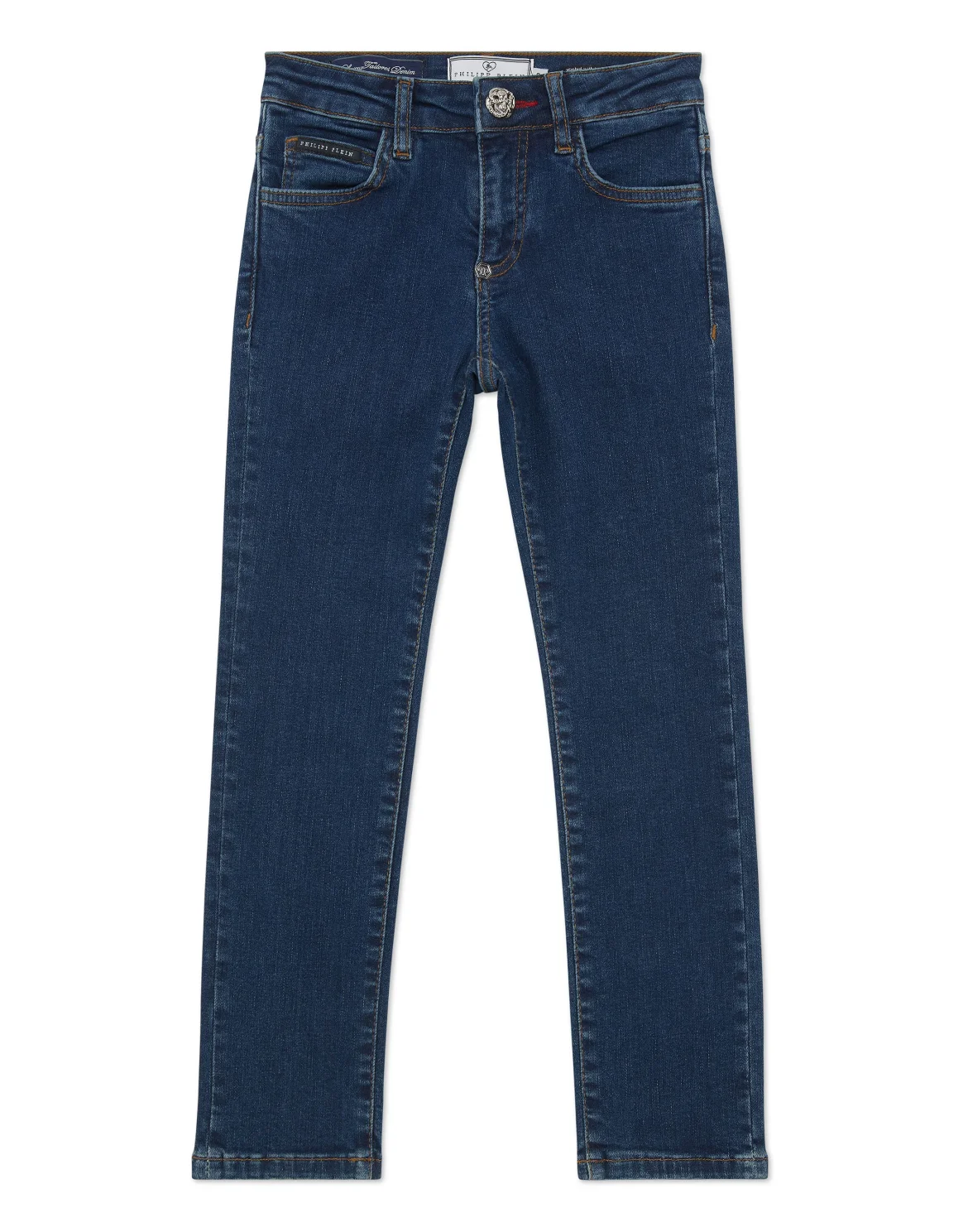 Denim Regular Fit Trousers, цвет: Синий