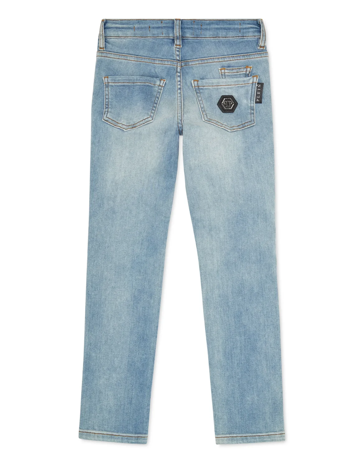 Denim Regular Fit Trousers, цвет: Голубой
