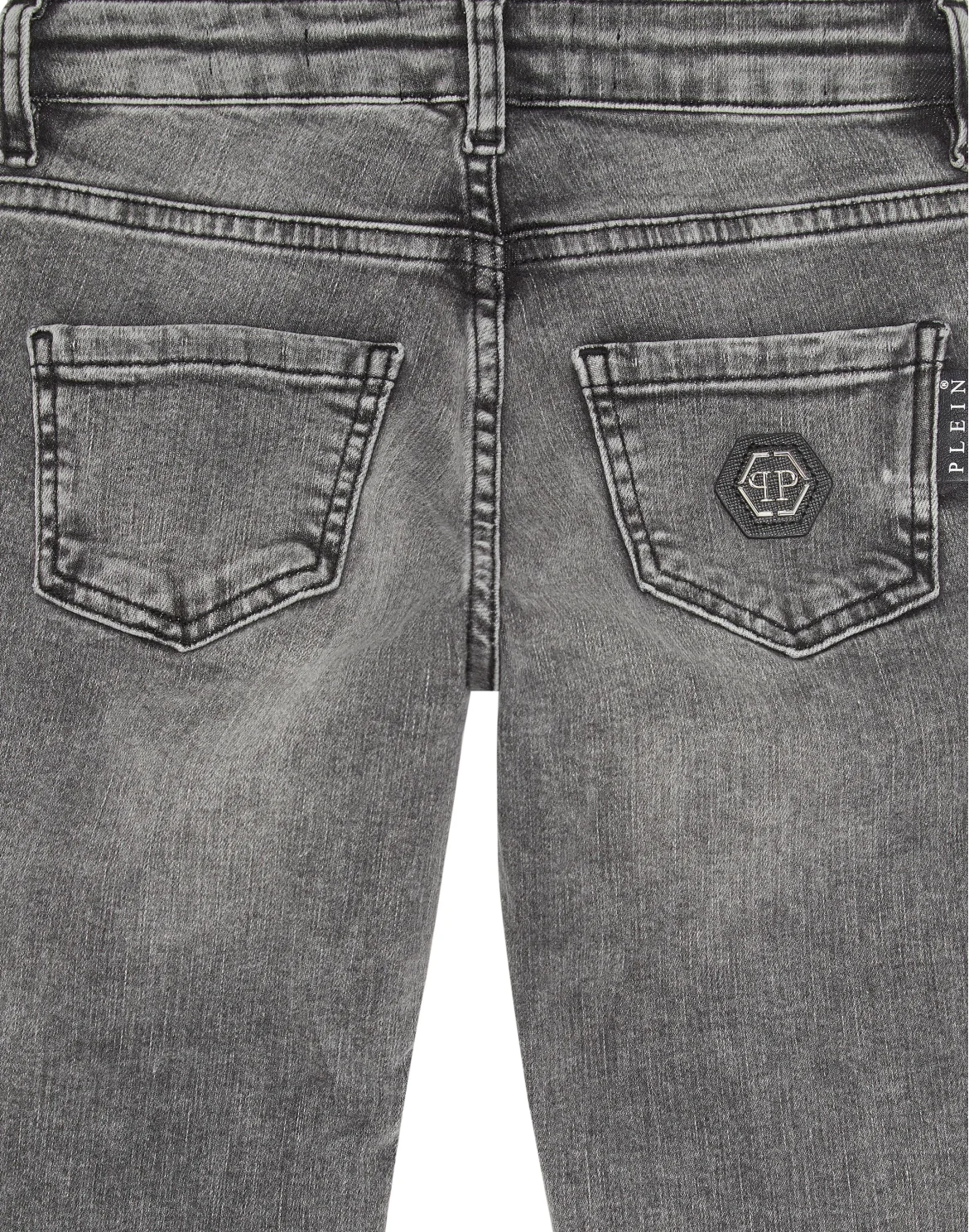Denim Regular Fit Trousers, цвет: Черный