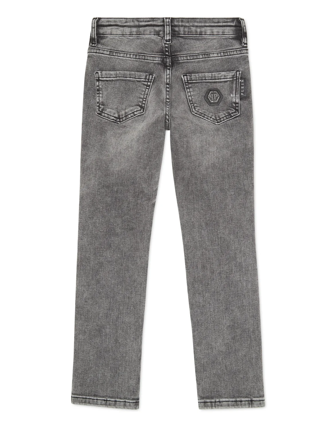 Denim Regular Fit Trousers, цвет: Черный