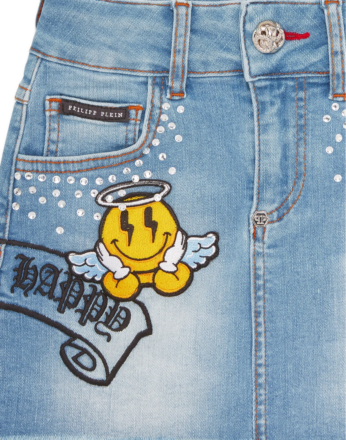 Denim Mini Skirt Smile, цвет: Голубой