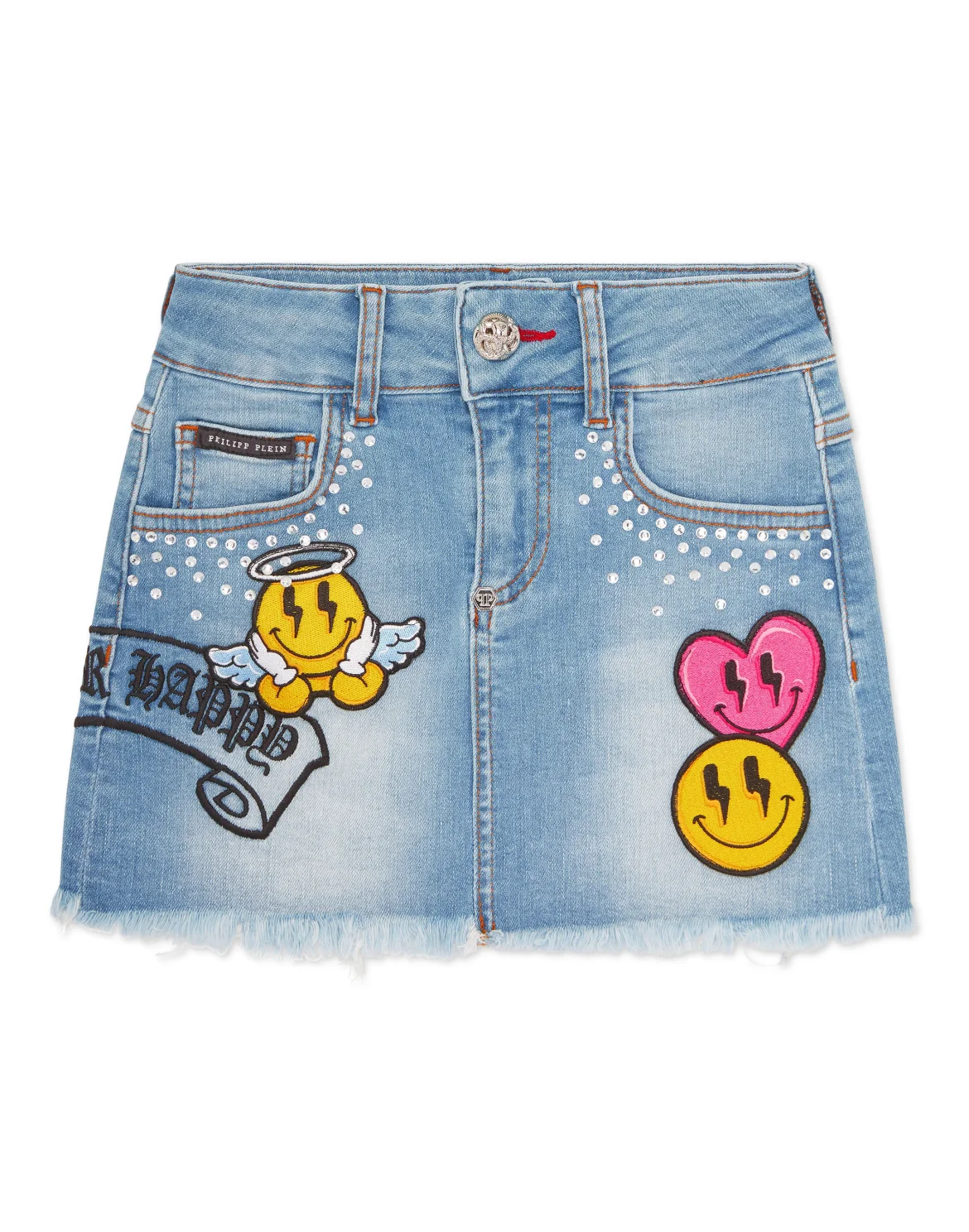Denim Mini Skirt Smile, цвет: Голубой