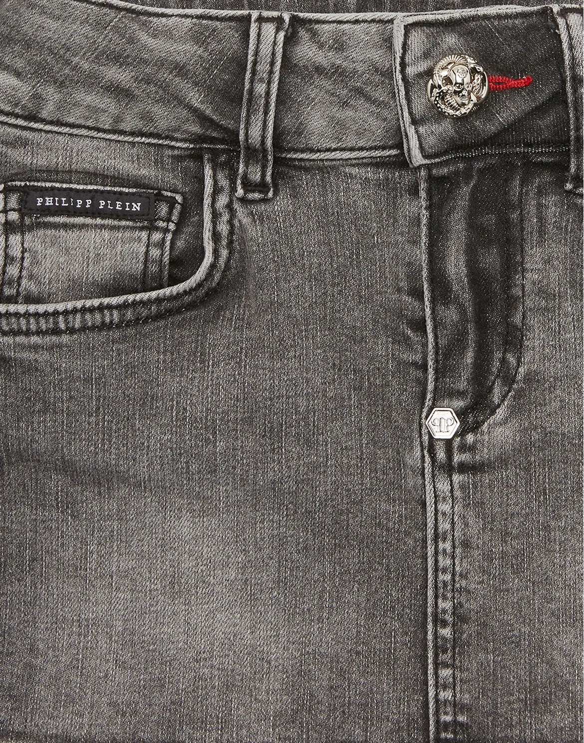 Denim Mini Skirt, цвет: Черный