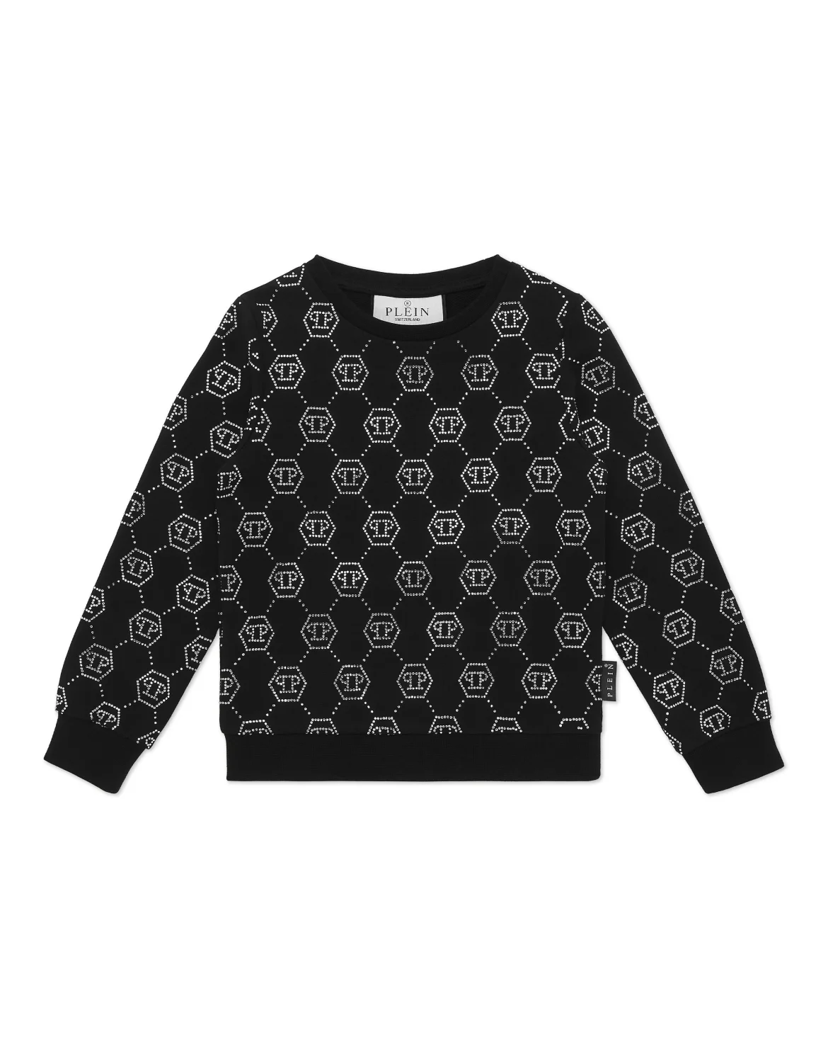 Sweatshirt LS Strass Monogram, цвет: Черный