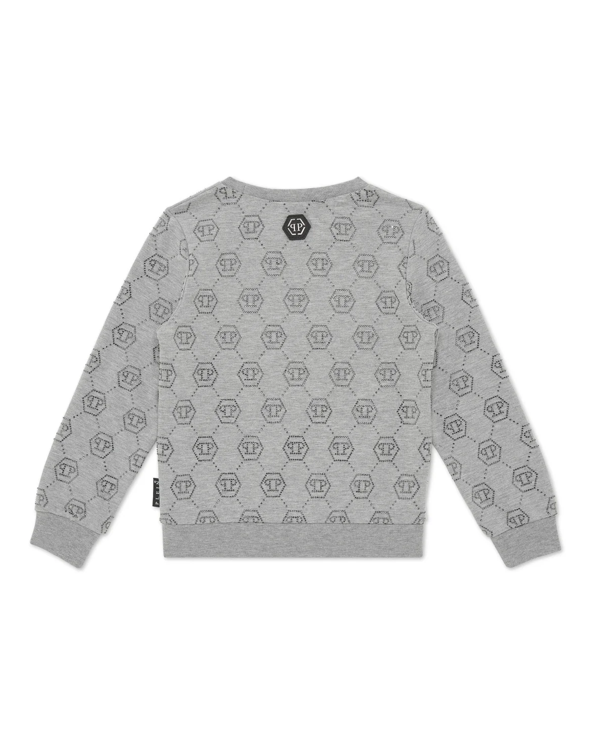 Sweatshirt LS Strass Monogram, цвет: Серый