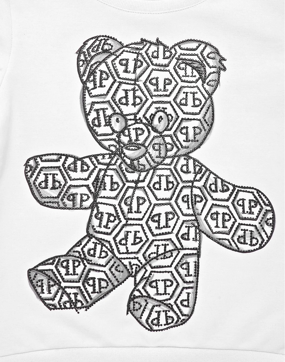 Sweatshirt LS Teddy Bear, цвет: Белый
