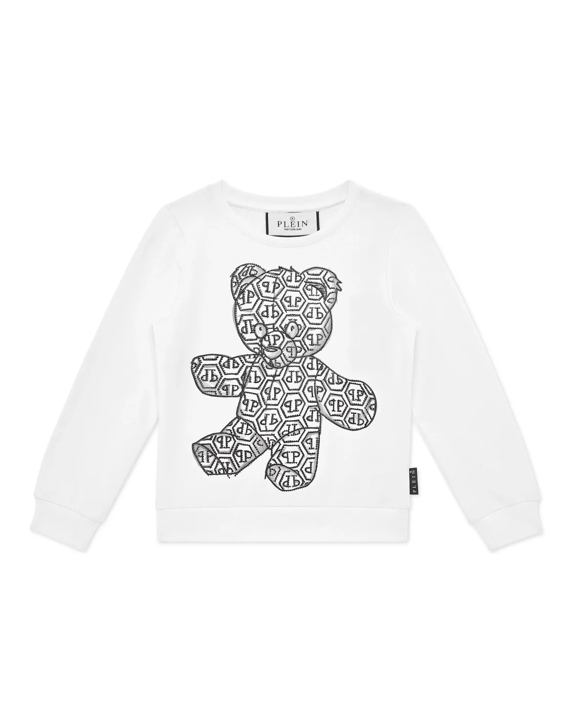 Sweatshirt LS Teddy Bear, цвет: Белый