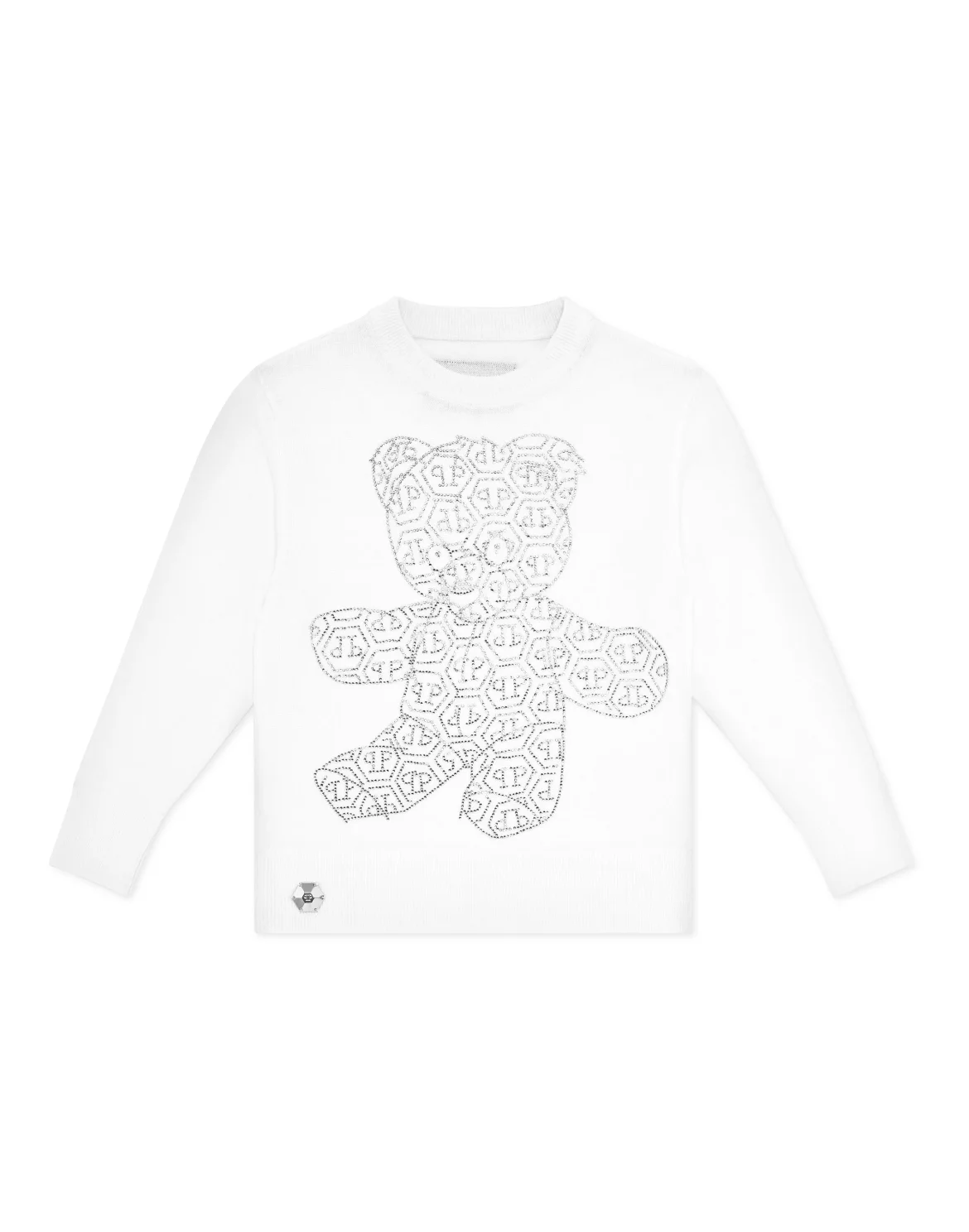 Pullover Round Neck LS Teddy Bear, цвет: Белый