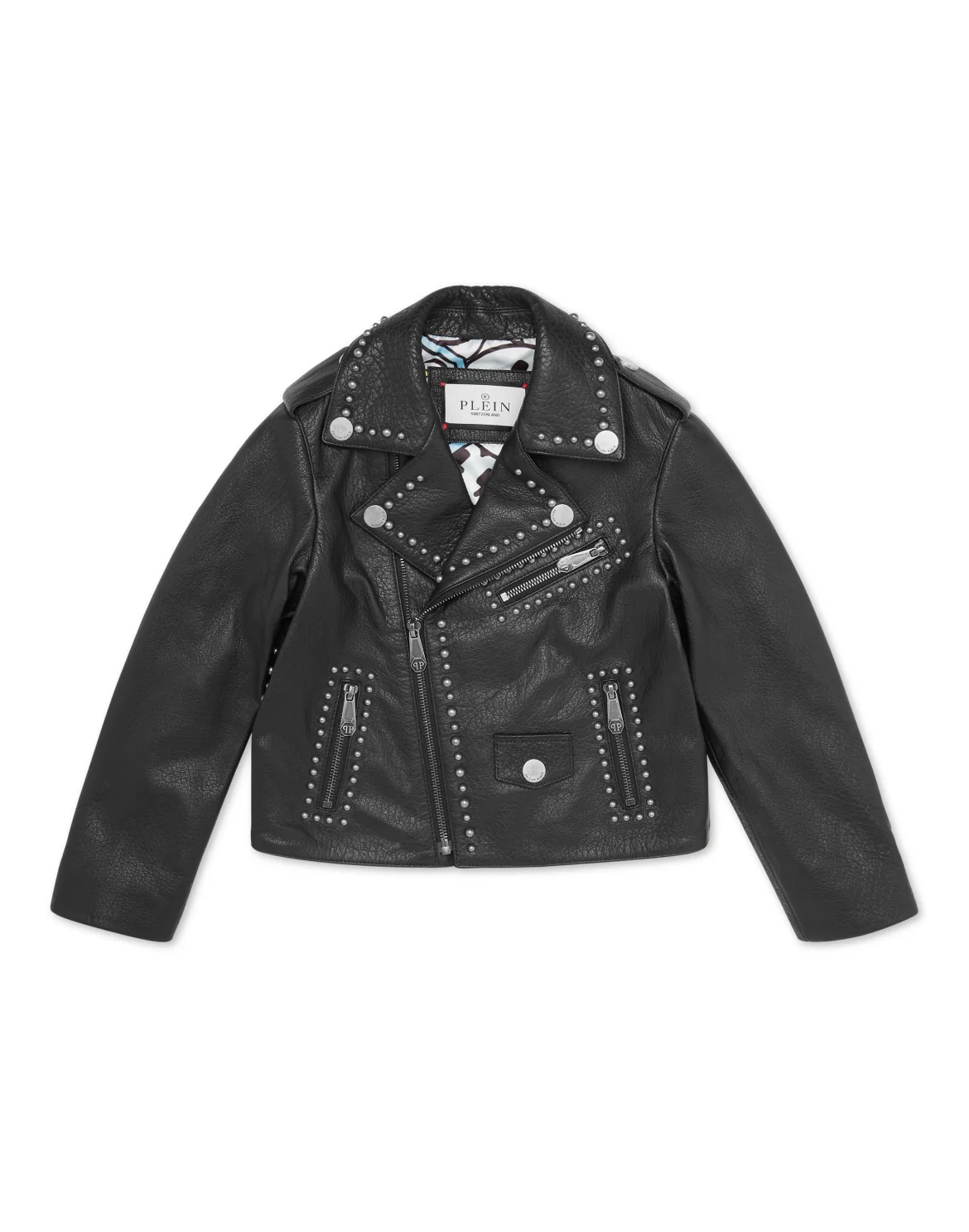 Leather Biker Jacket Smile, цвет: Черный