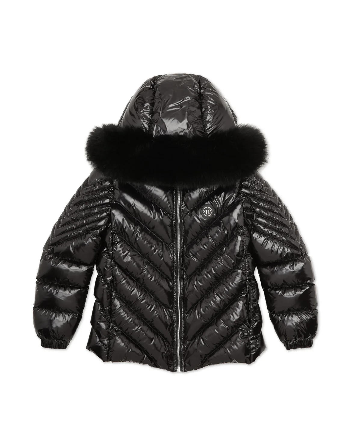 Puffer Fox Puffer Jacket Monogram, цвет: Черный