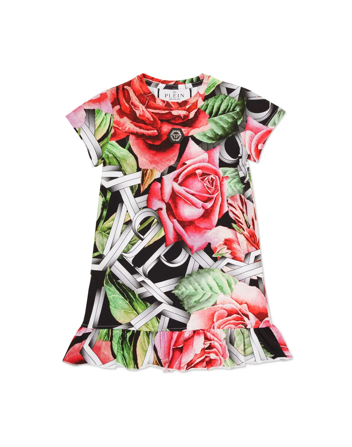 Mini Dress Roses, цвет: Черный
