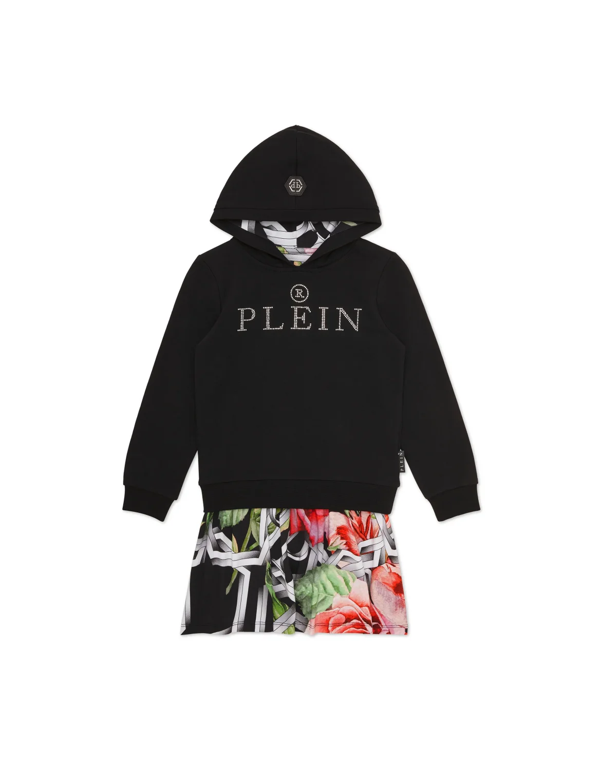 Hooded Dress Roses, цвет: Черный