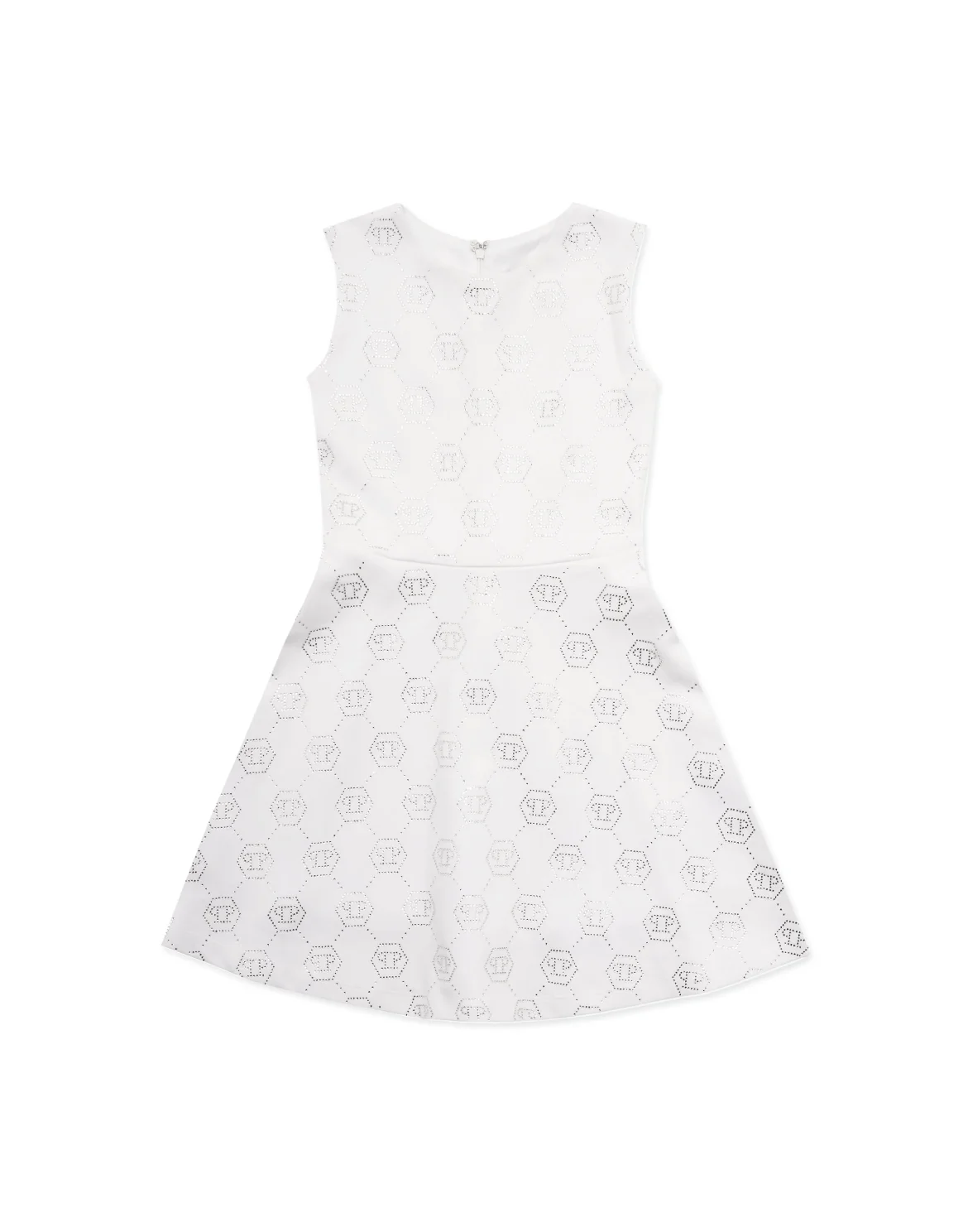 Duchesse Doll Midi Dress Strass Monogram, цвет: Белый