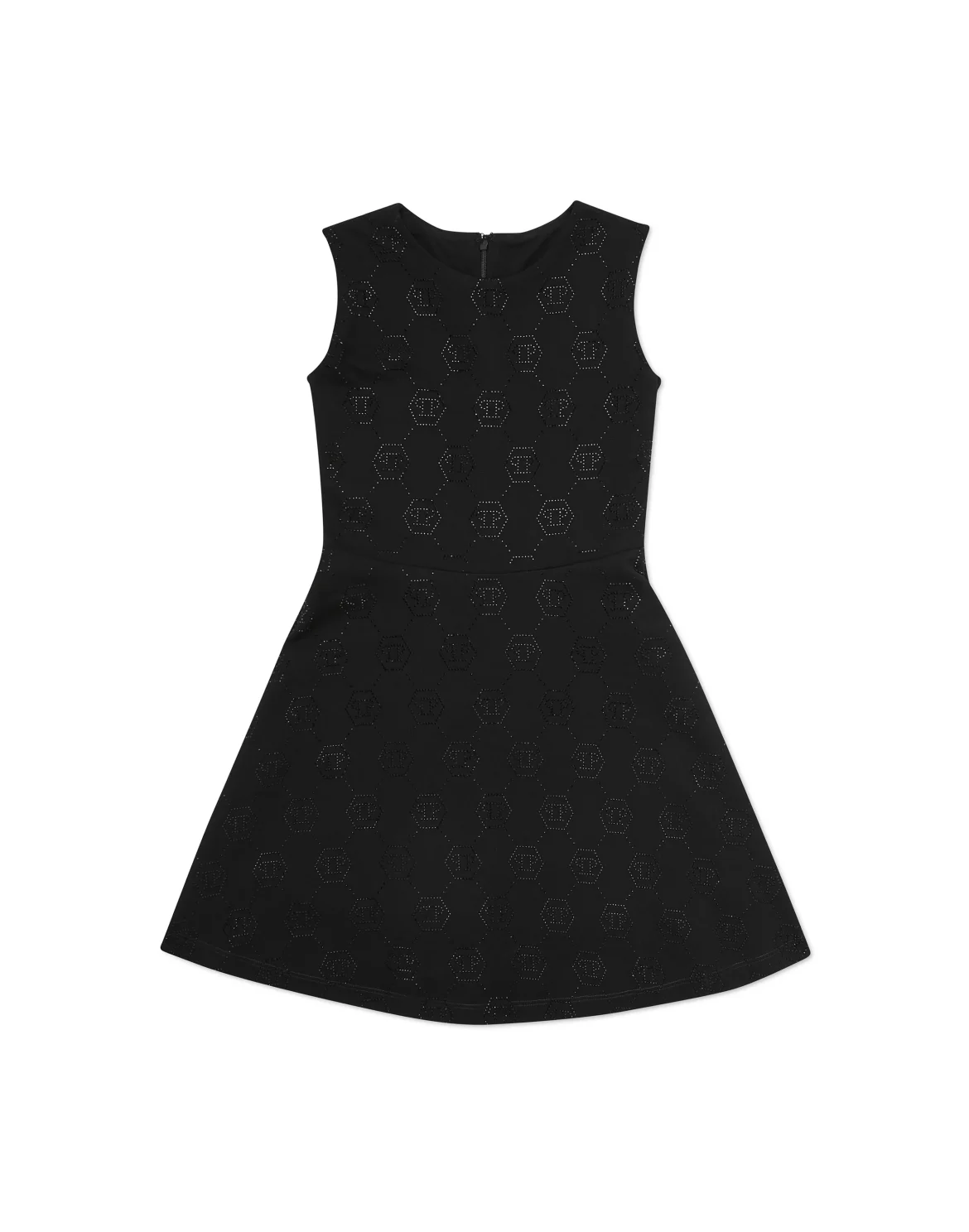 Duchesse Doll Midi Dress Strass Monogram, цвет: Черный