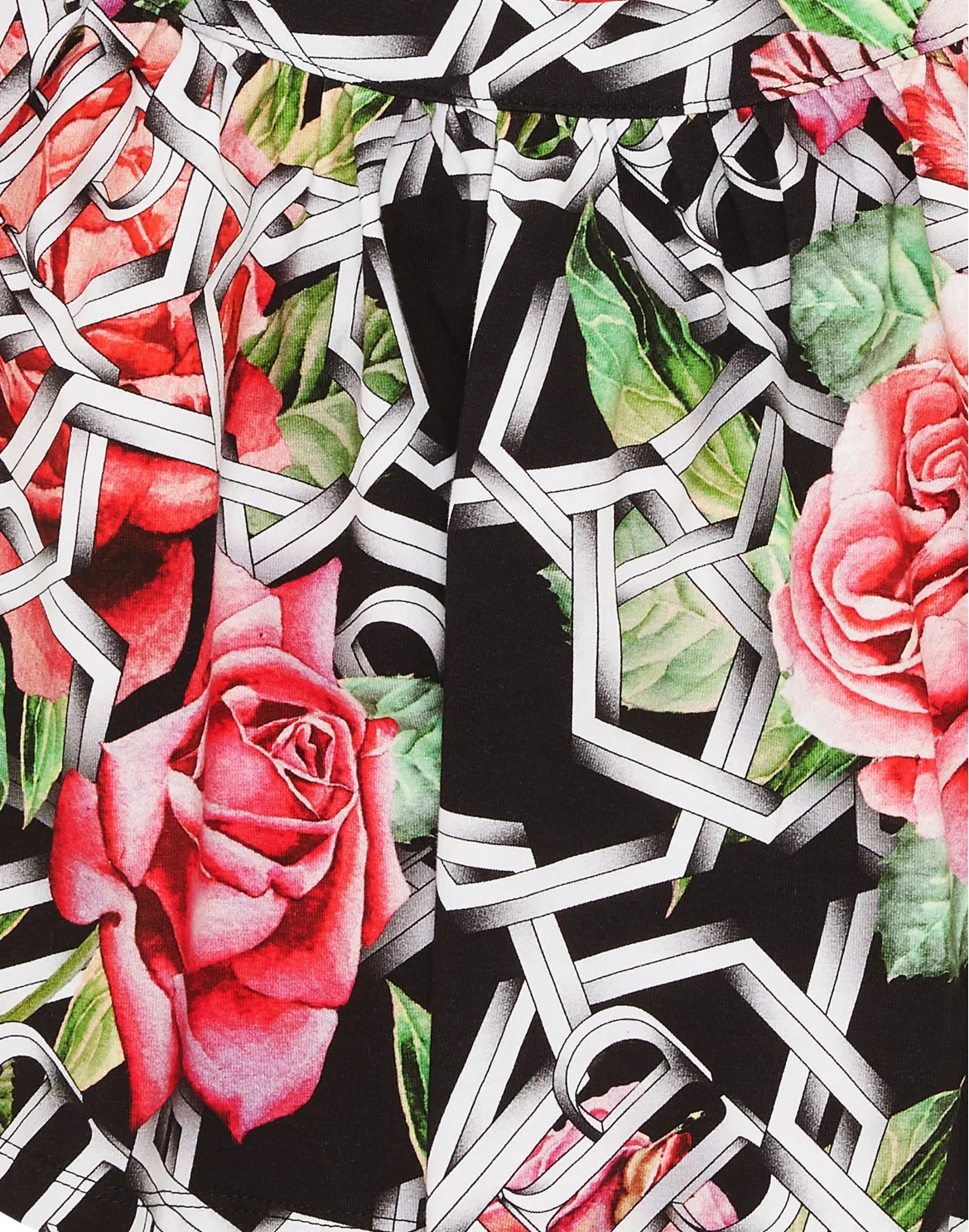 Mini Skirt Roses, цвет: Черный