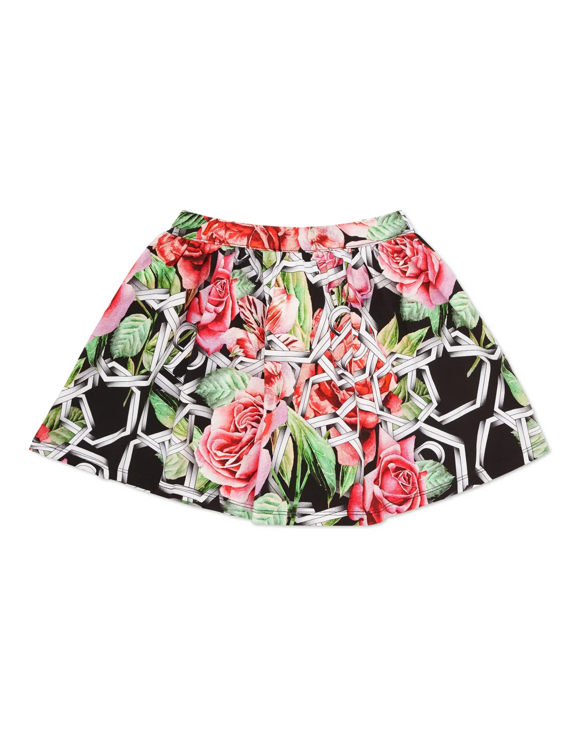 Mini Skirt Roses, цвет: Черный