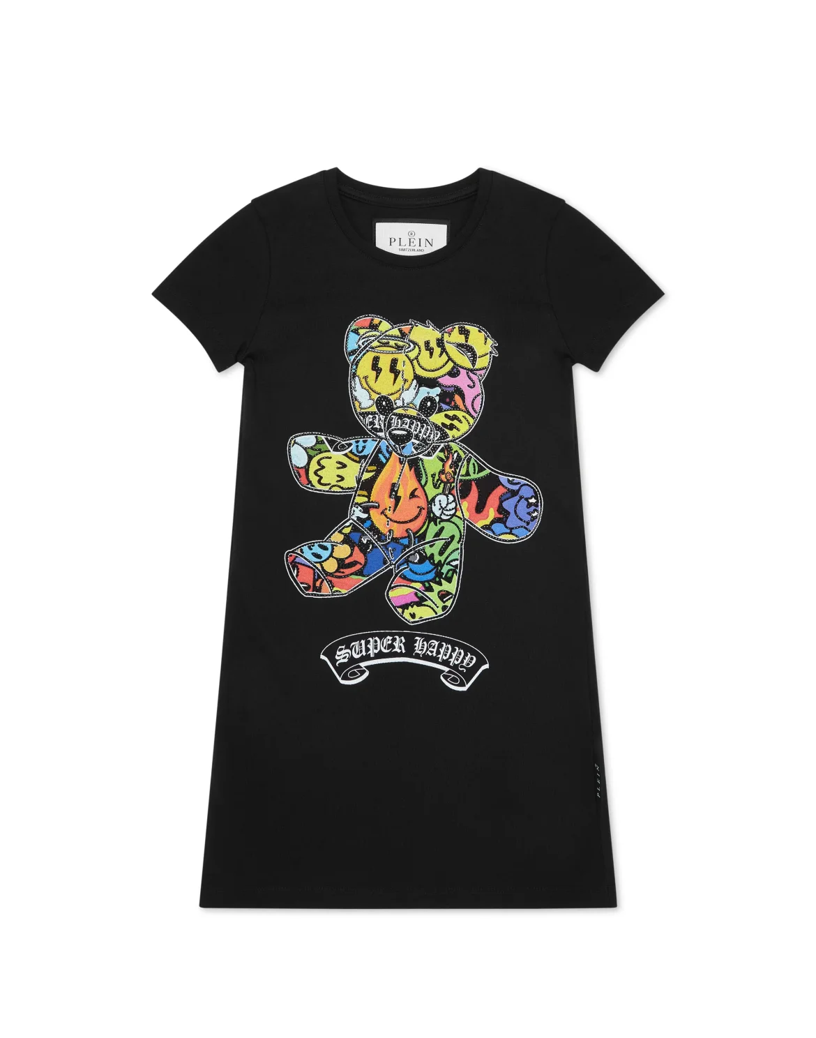 T-shirt Short Dresses Teddy Smile, цвет: Черный