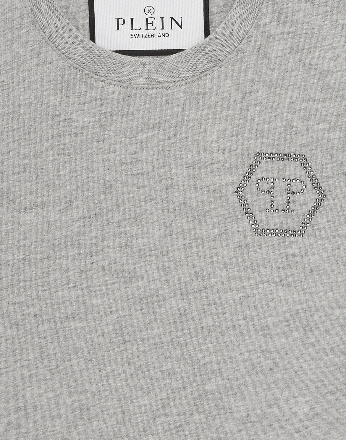 T-shirt Round Neck SS Embossed, цвет: Серый