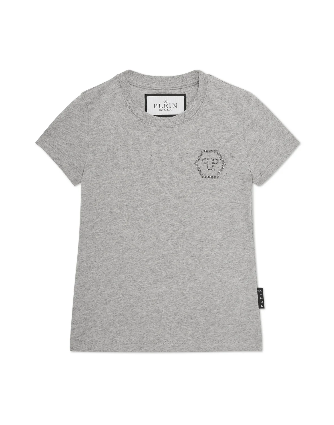 T-shirt Round Neck SS Embossed, цвет: Серый