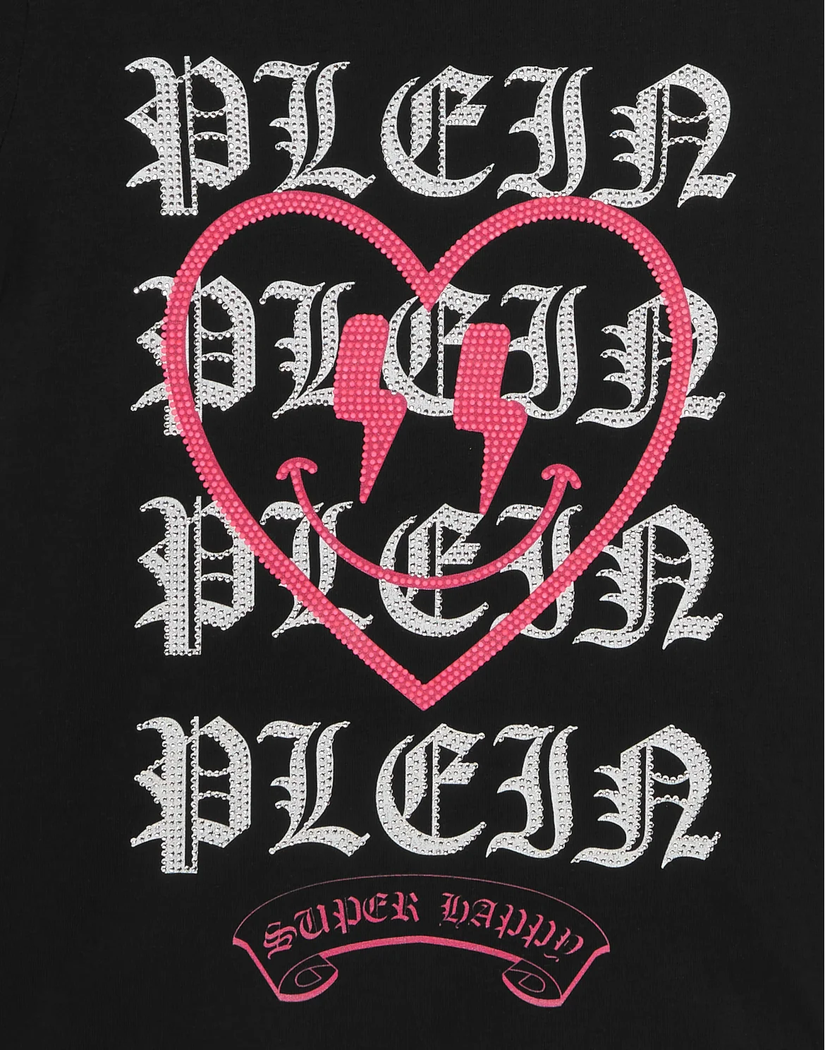 Burnout T-Shirt Sexy Pure Strass Heart, цвет: Черный