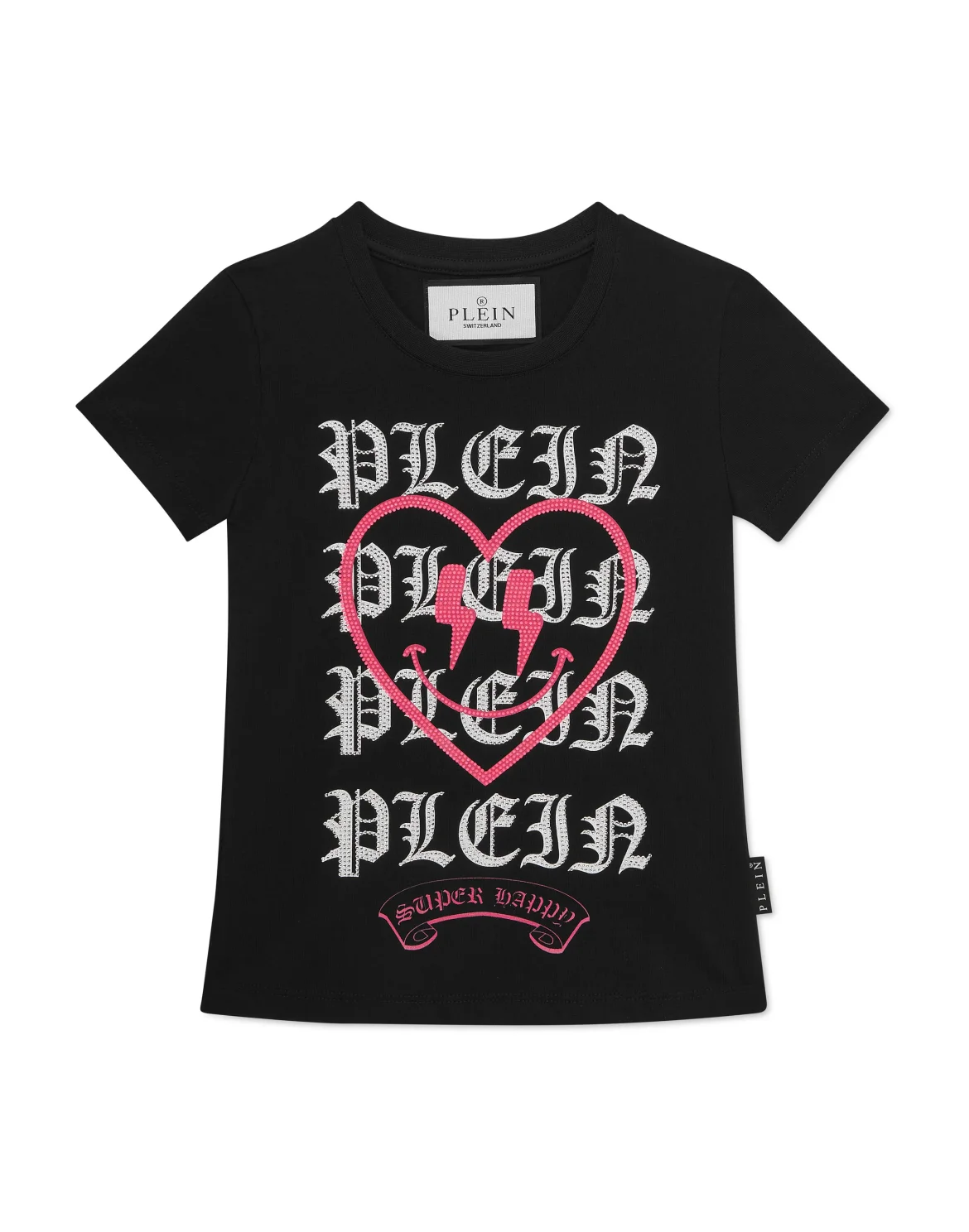 Burnout T-Shirt Sexy Pure Strass Heart, цвет: Черный