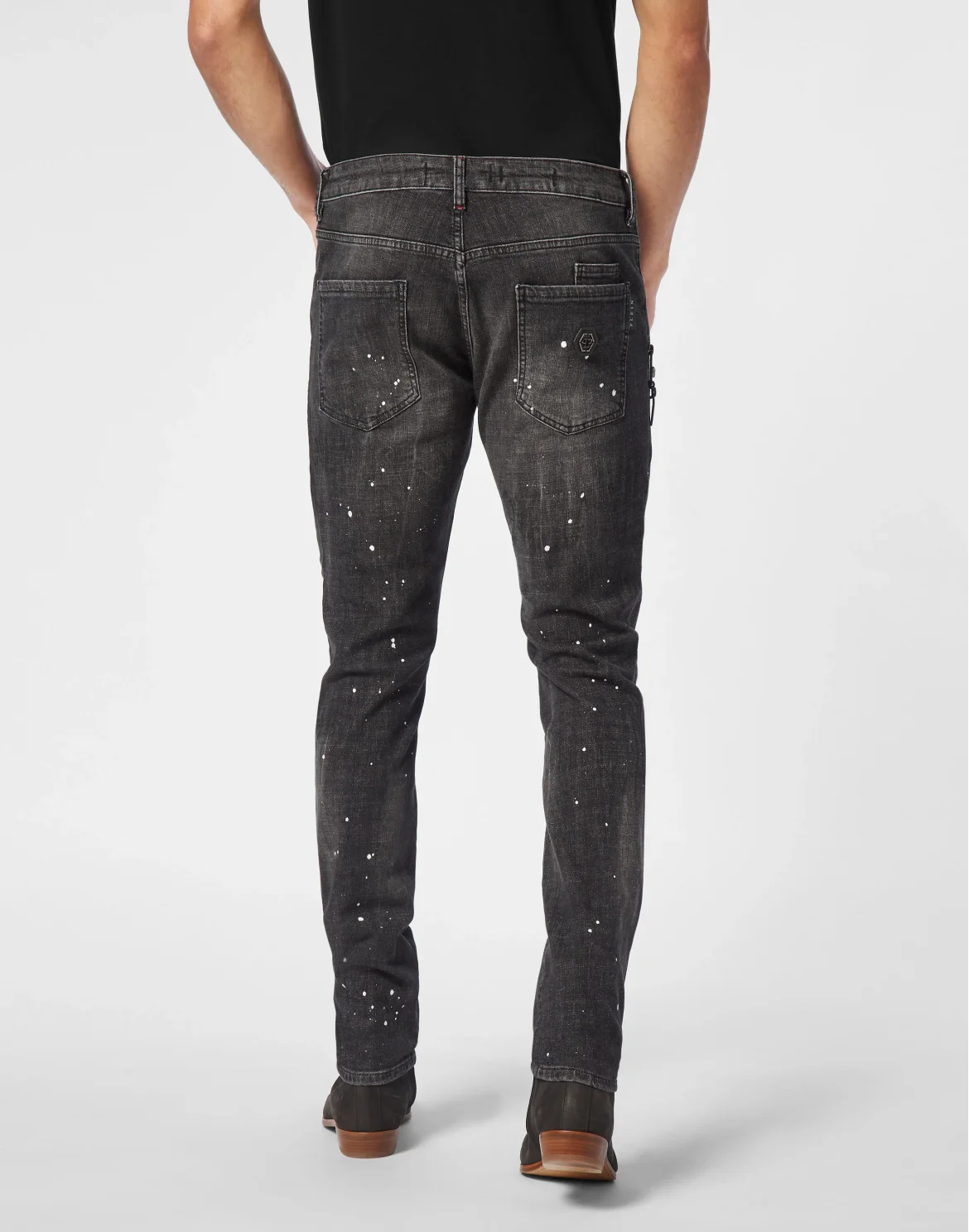 Denim Rock Star Trousers Strass, цвет: Серый