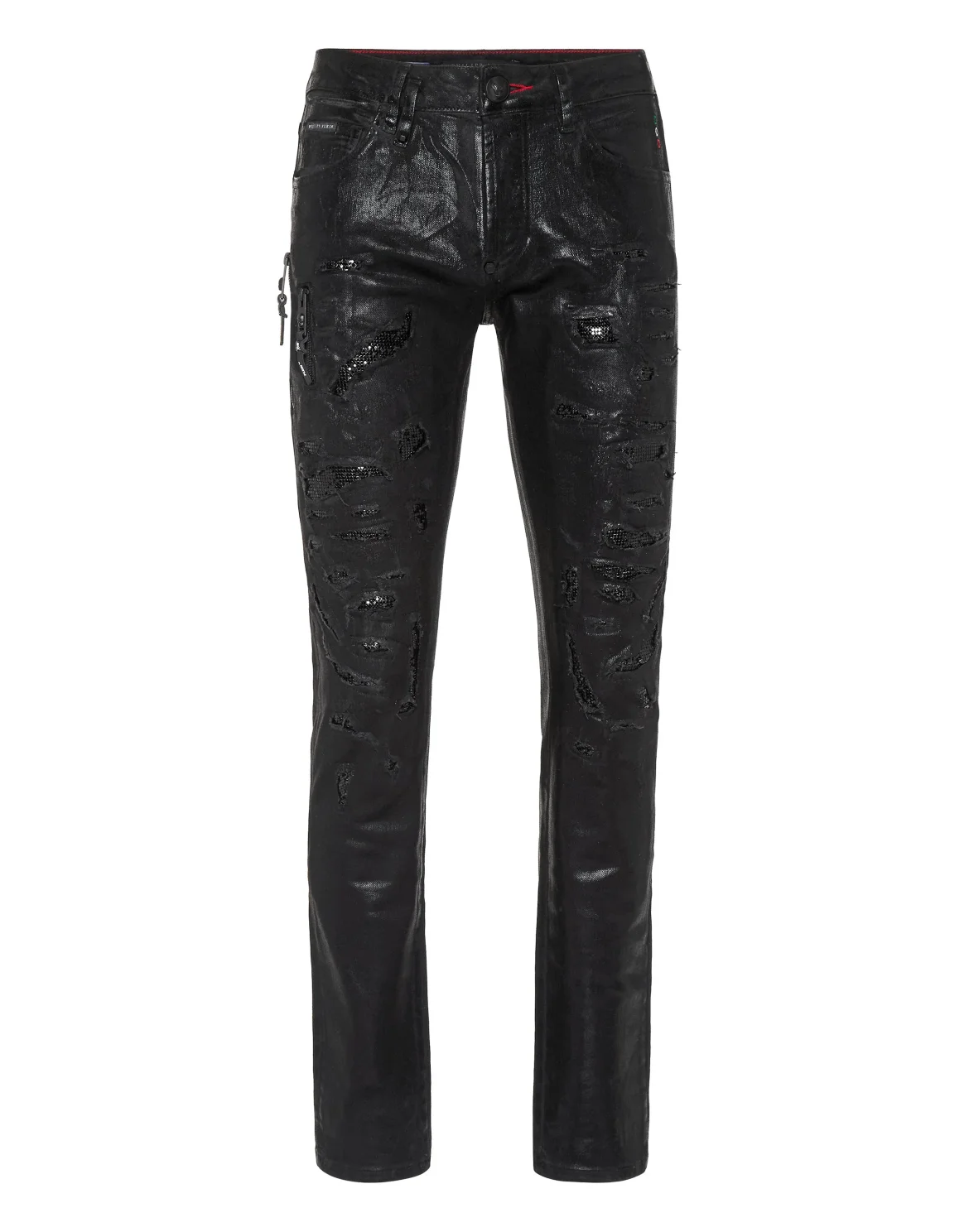 Denim Rock Star Trousers Metallic Mash, цвет: Черный