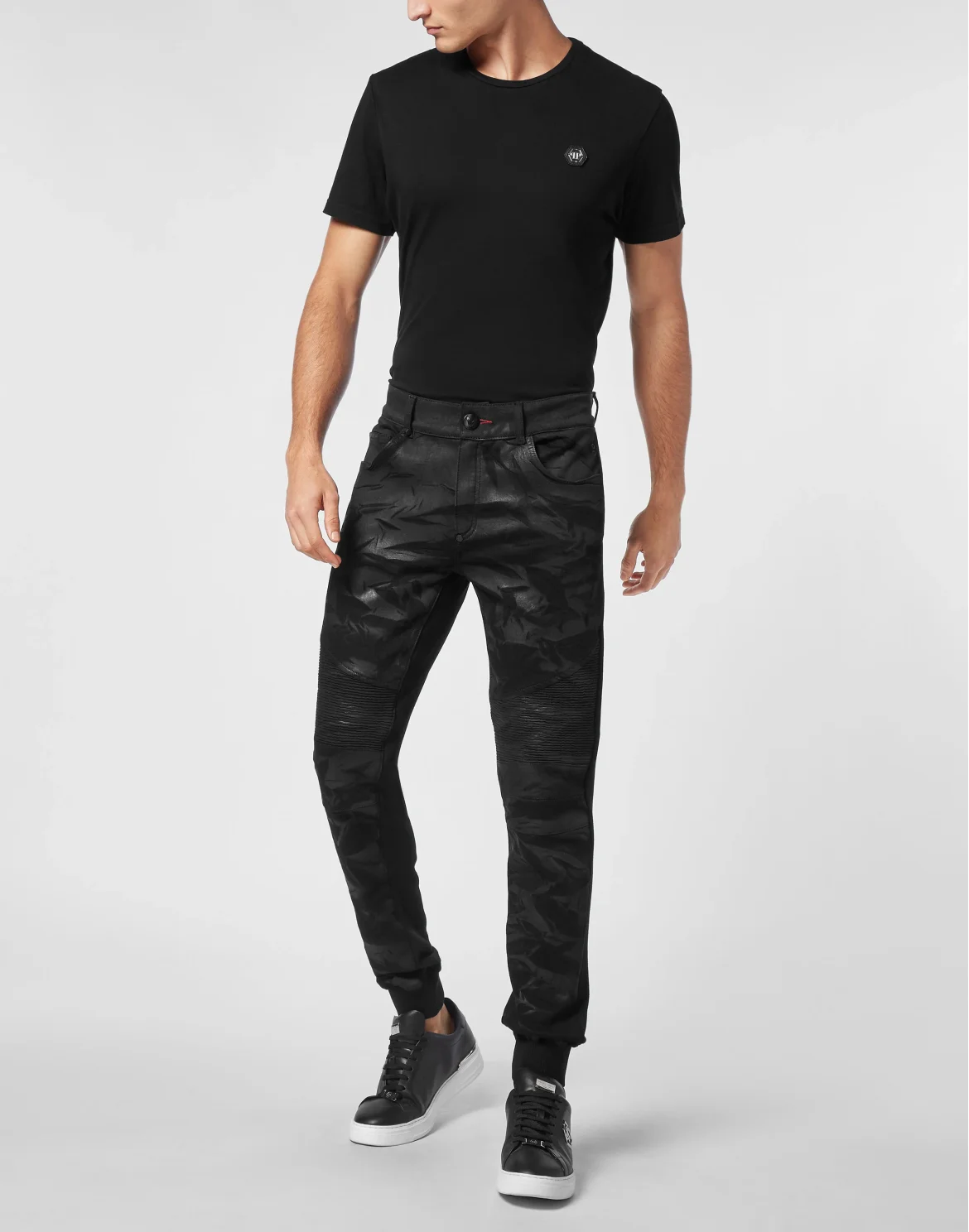 Denim Jogging Trousers, цвет: Черный