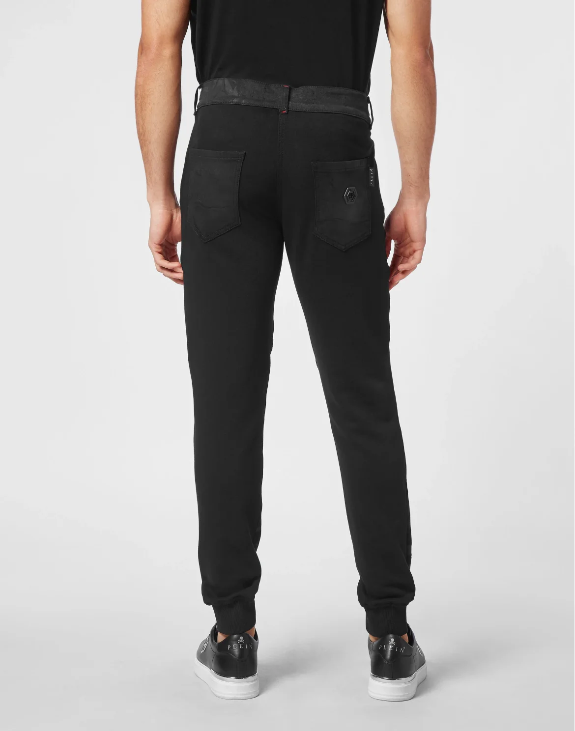 Denim Jogging Trousers, цвет: Черный