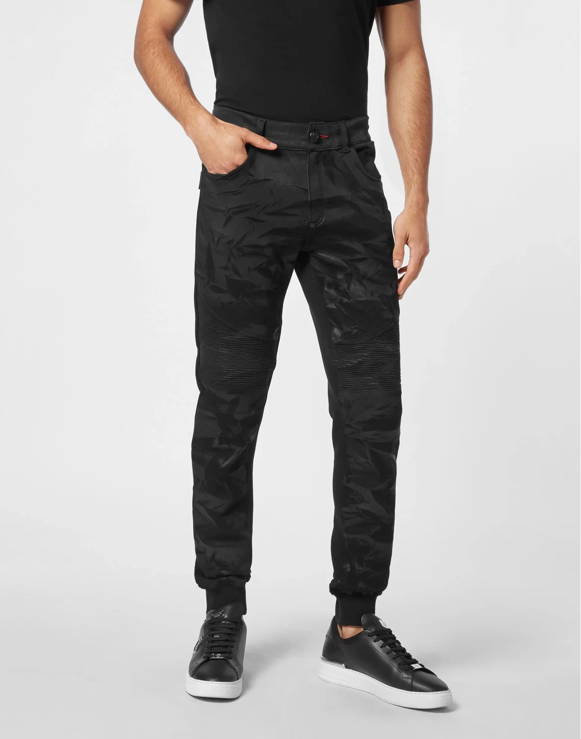 Denim Jogging Trousers, цвет: Черный