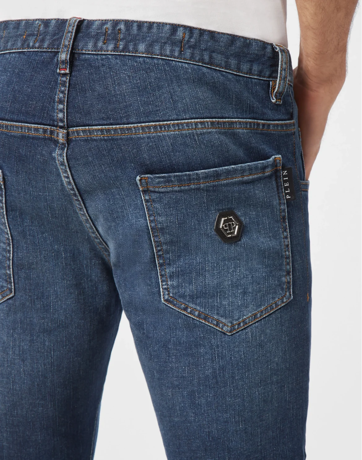 Denim Skinny Trousers, цвет: Белый