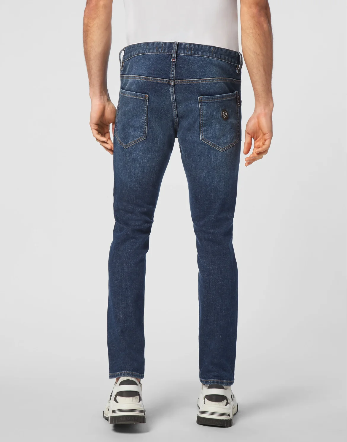 Denim Skinny Trousers, цвет: Белый
