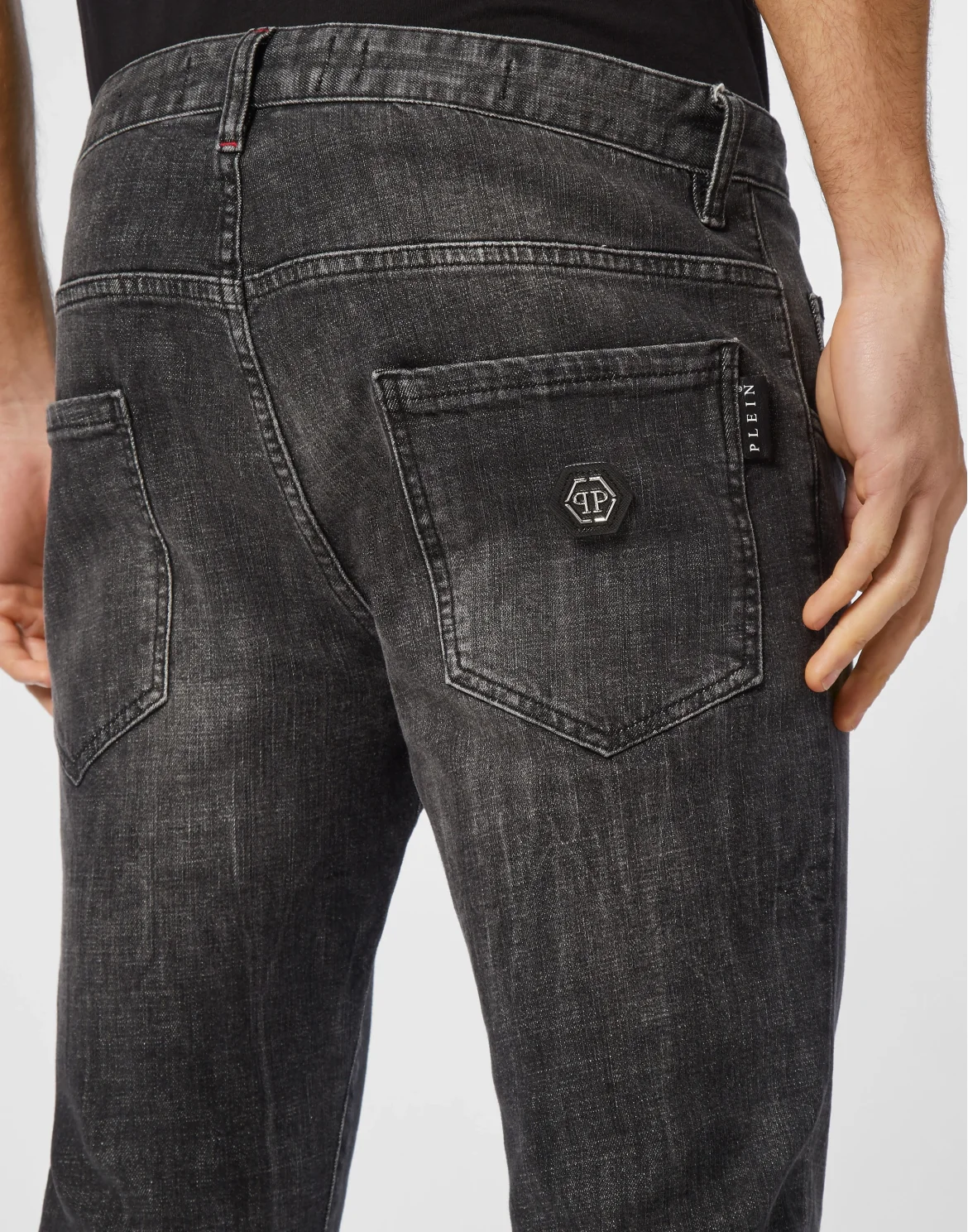 Denim Skinny Trousers, цвет: Серый