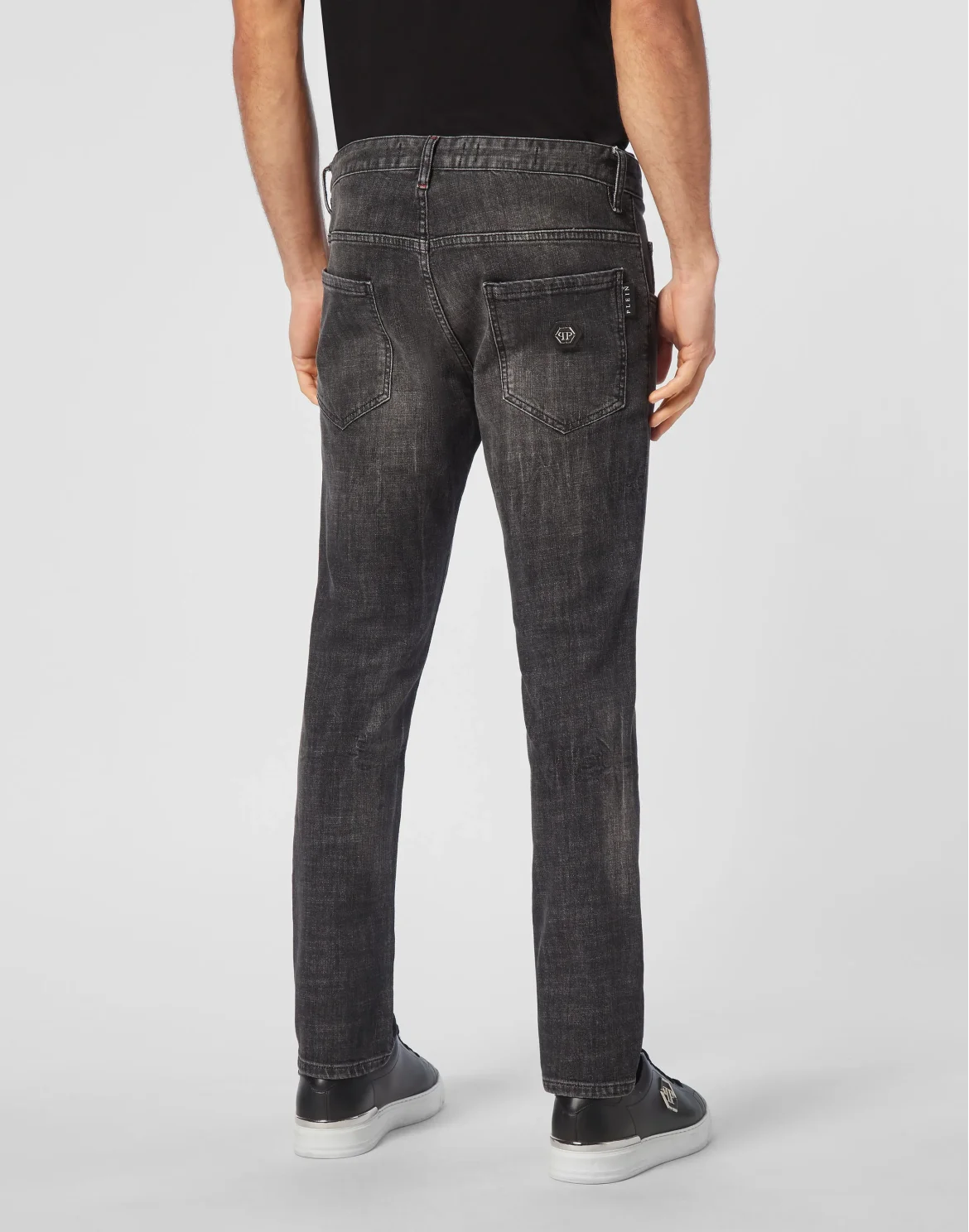 Denim Skinny Trousers, цвет: Серый