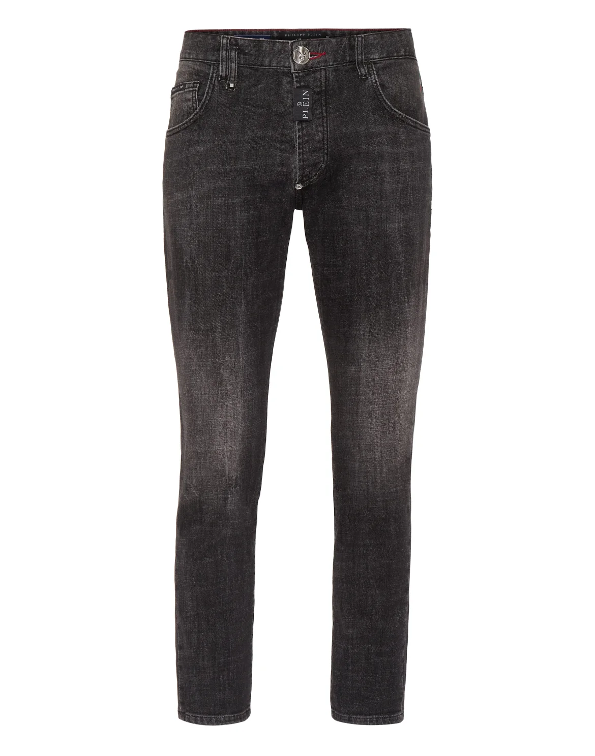 Denim Skinny Trousers, цвет: Серый