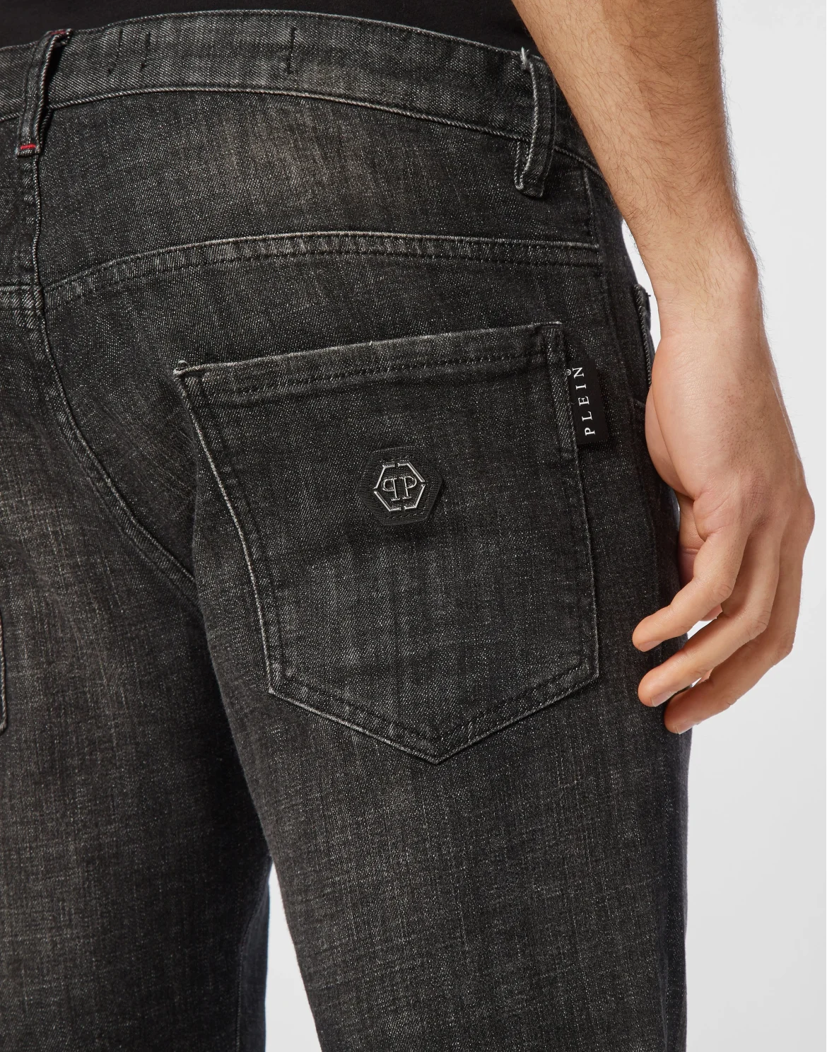 Denim Skinny Trousers, цвет: Серый