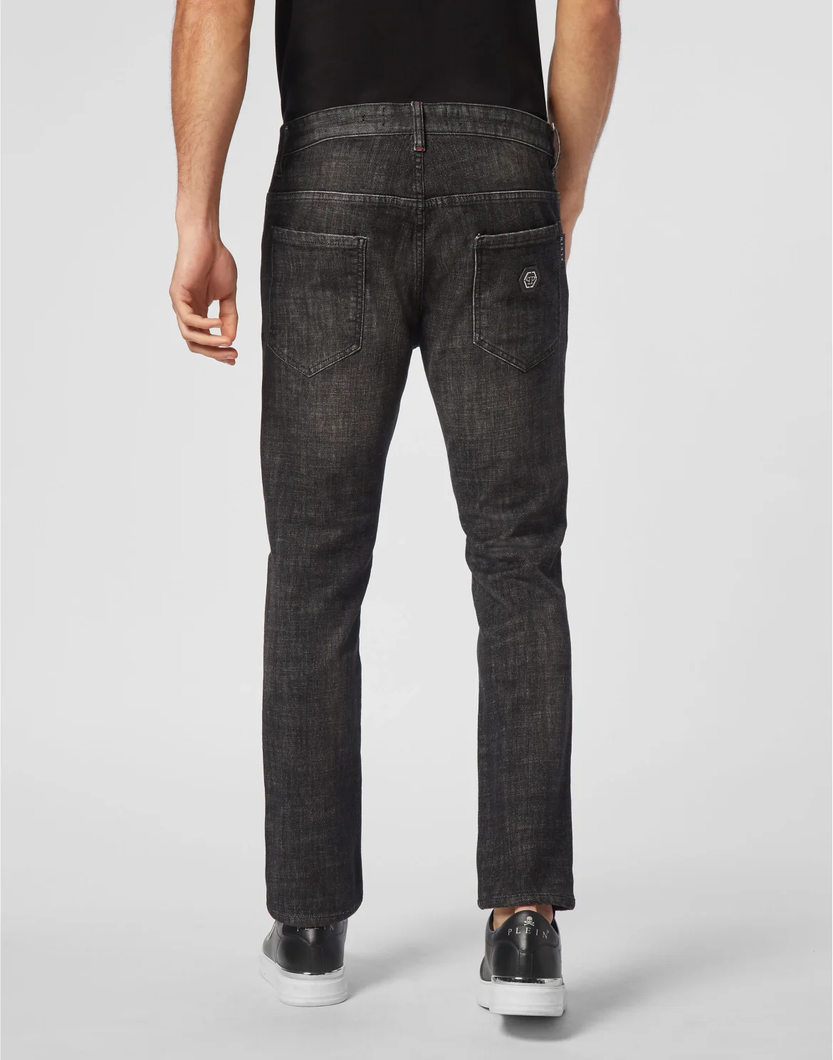 Denim Skinny Trousers, цвет: Серый
