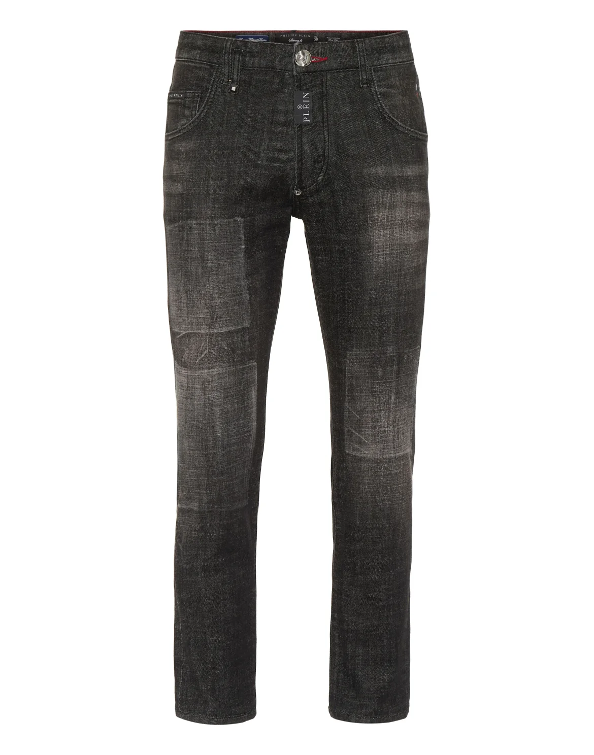 Denim Skinny Trousers, цвет: Серый