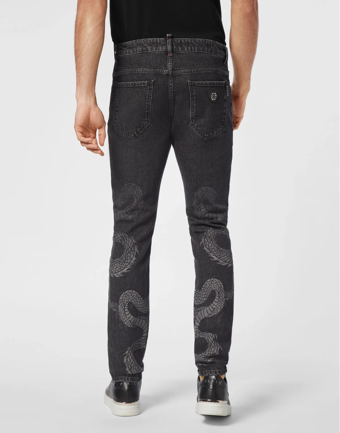 Denim Super Straight Cut Trousers Dragon Shadow, цвет: Серый