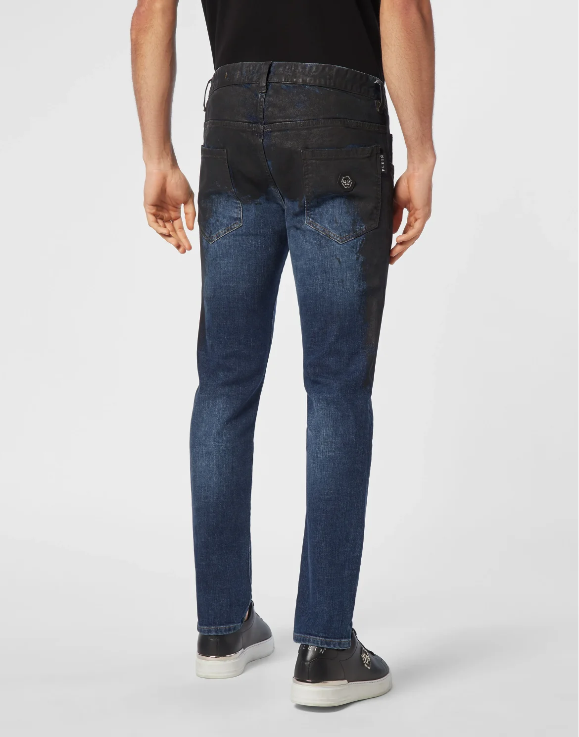 Denim Skinny Trousers, цвет: Черный